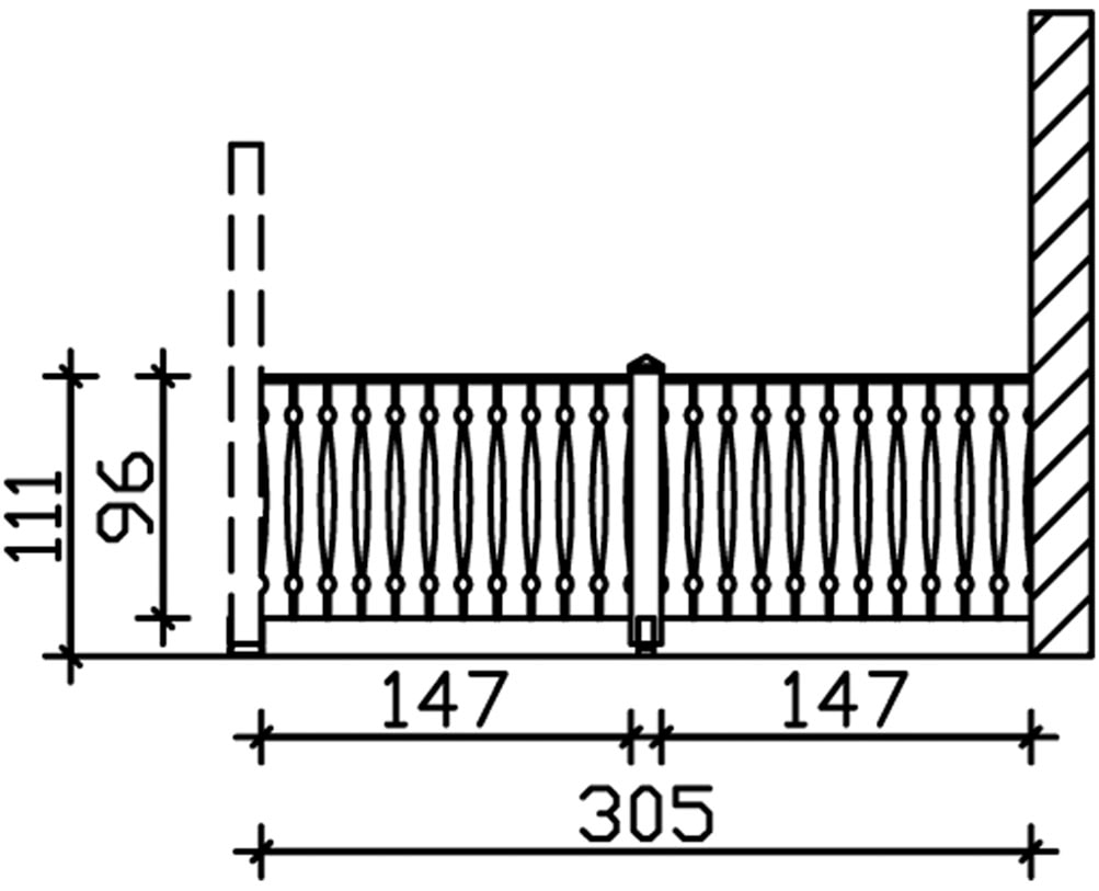 Skanholz Brüstungsgeländer »Balkonschalung« für die Seite
