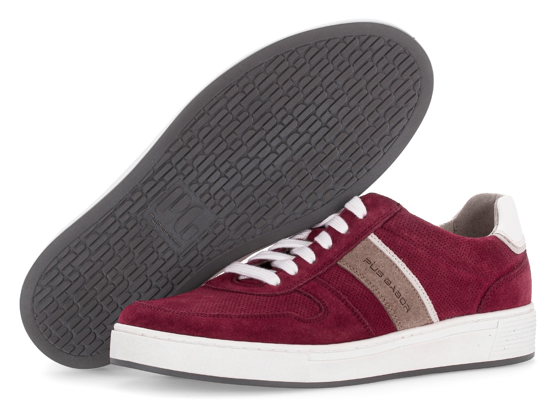 Pius Gabor Sneaker  , Freizeitschuh, Halbschuh, Schnürer mit Kontrastbesätze, Weite G