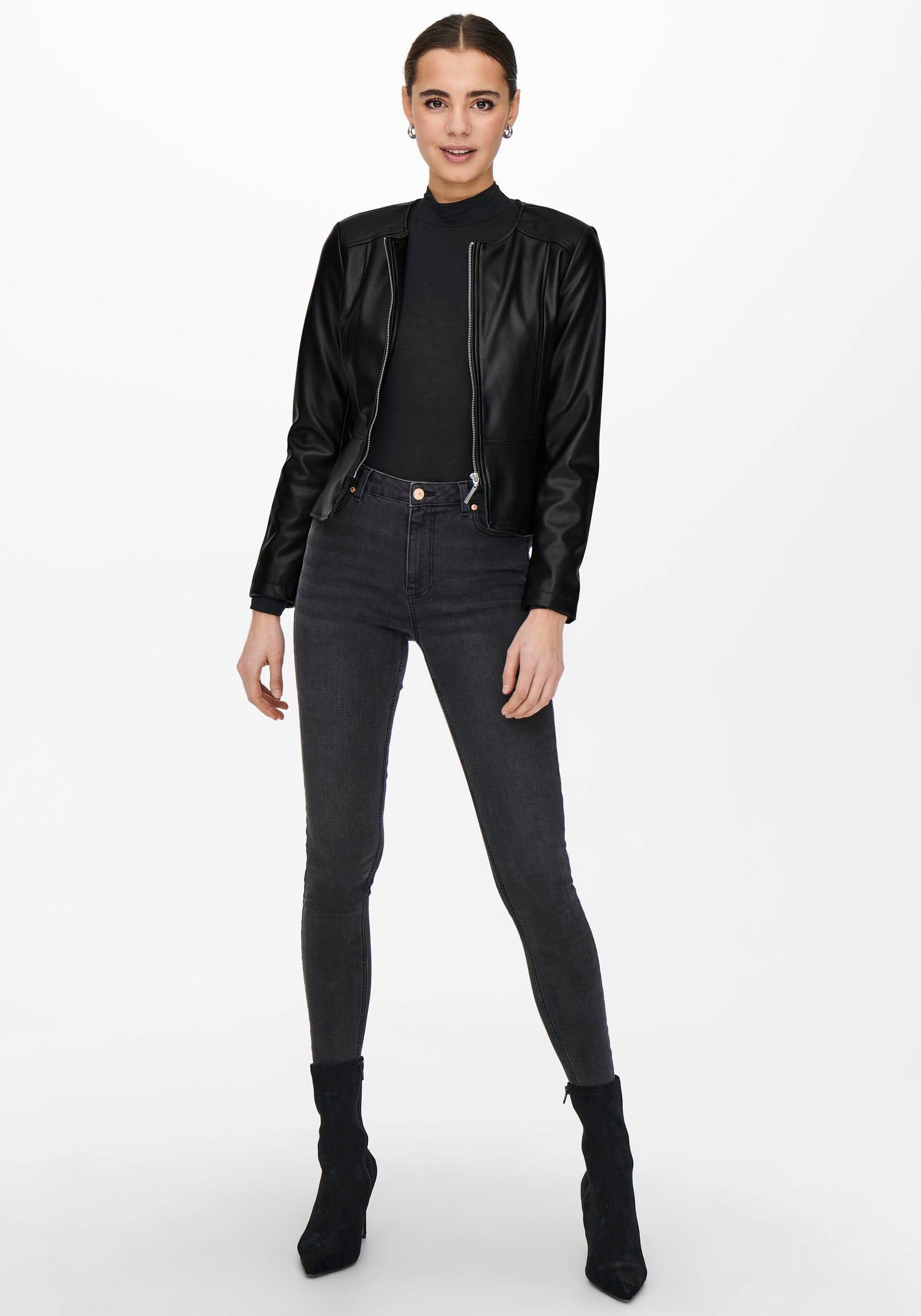 ONLY Lederimitatjacke »ONLSARAMY FAUX LEATHER JACKET CC OTW«