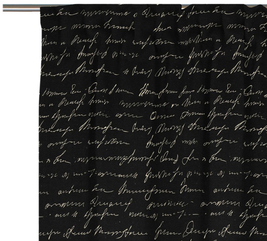 Adam Vorhang, (1 St.), Vorhang Scribble aus Leinen und Bio-Baumwolle, Multiband (1 St)