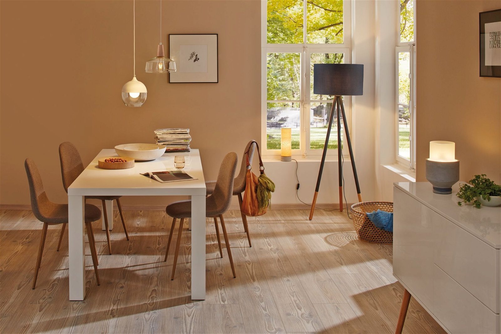 Paulmann Pendelleuchte »Neordic Yva max. 1x20W 230V Glas/Holz«, 1 flammig, Leuchtmittel E27 | ohne Leuchtmittel, E27
