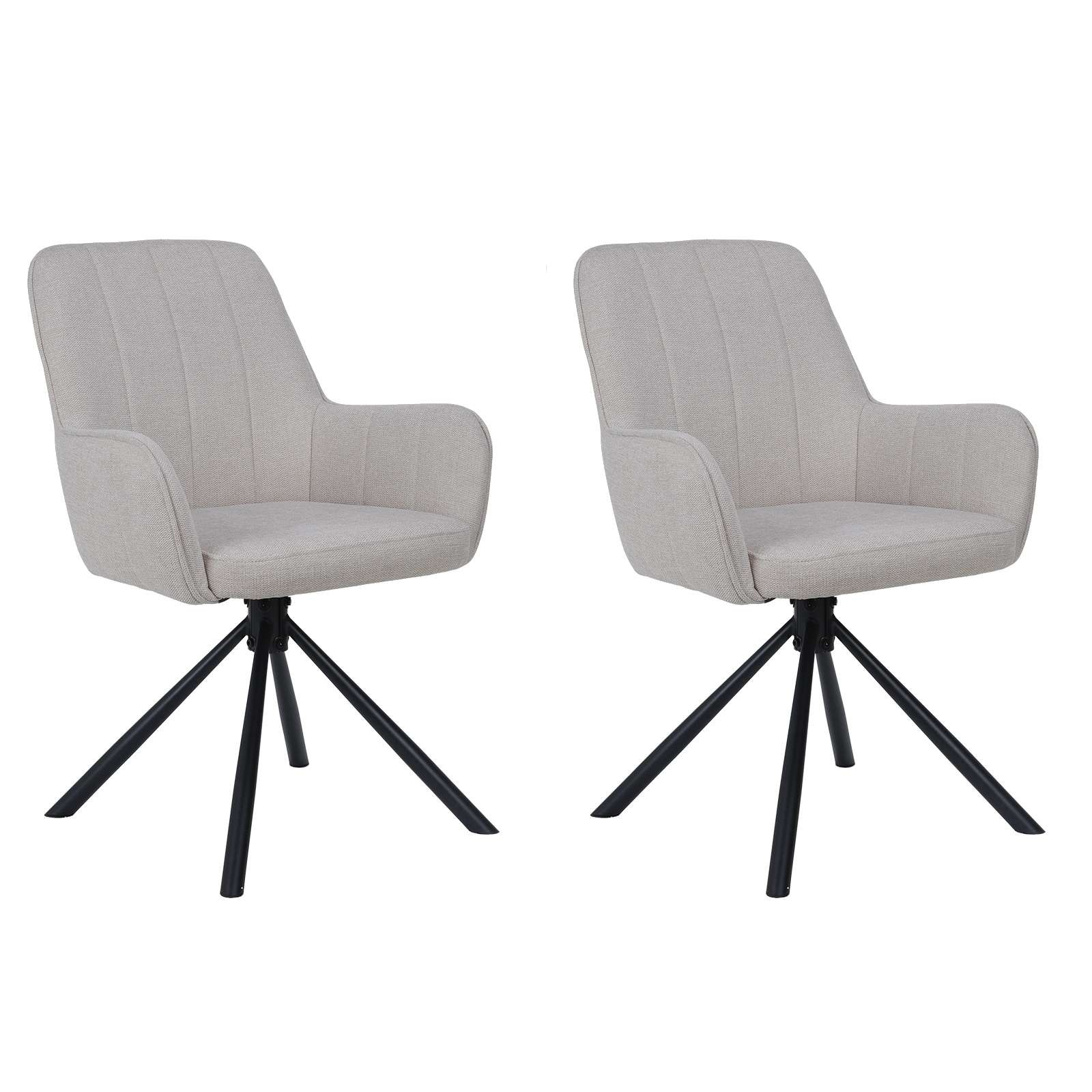 OTTO home Esszimmerstuhl »Flaurent« () 2 Stk. gepolsterte Rückenlehne, Arml günstig online kaufen