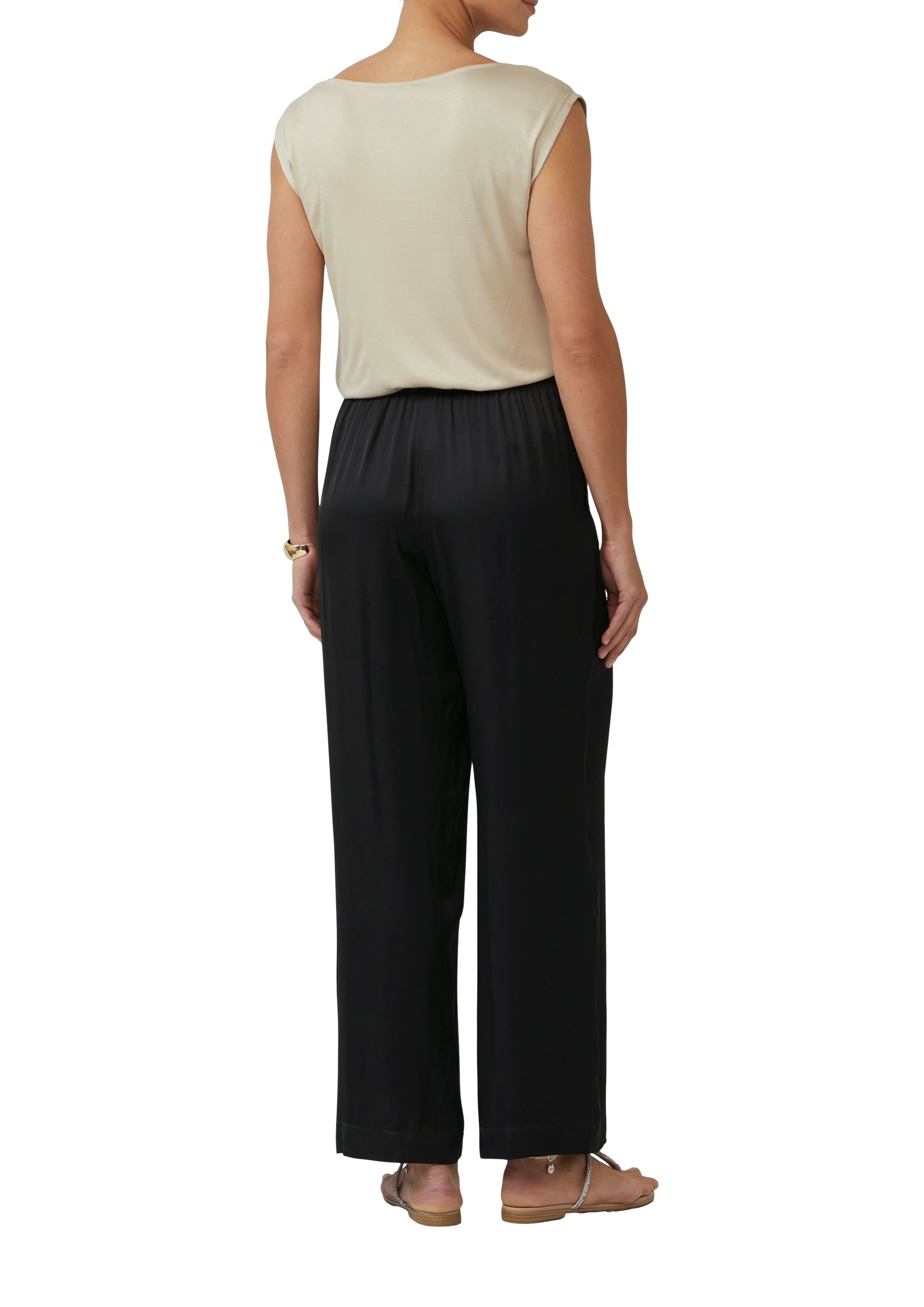 s.Oliver BLACK LABEL Stoffhose, mit elastischem Bund