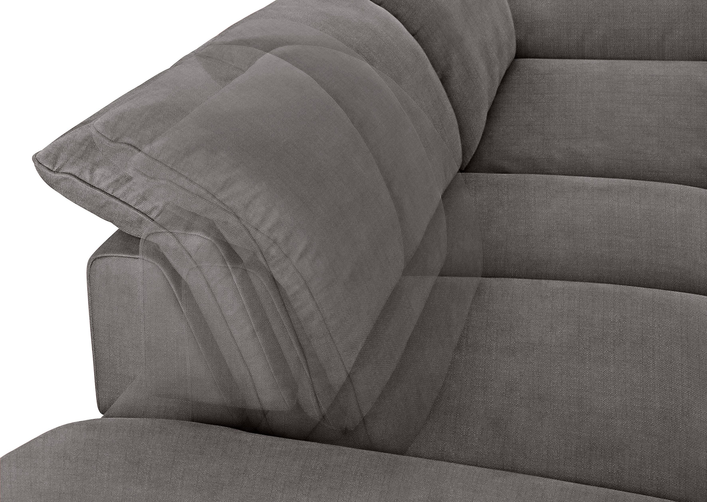 W.SCHILLIG Ecksofa »enjoy&MORE, Designsofa, elegant und bequem, L-Form«, mit Sitztiefenverstellung, Füße Chrom glänzend, Breite 310 cm