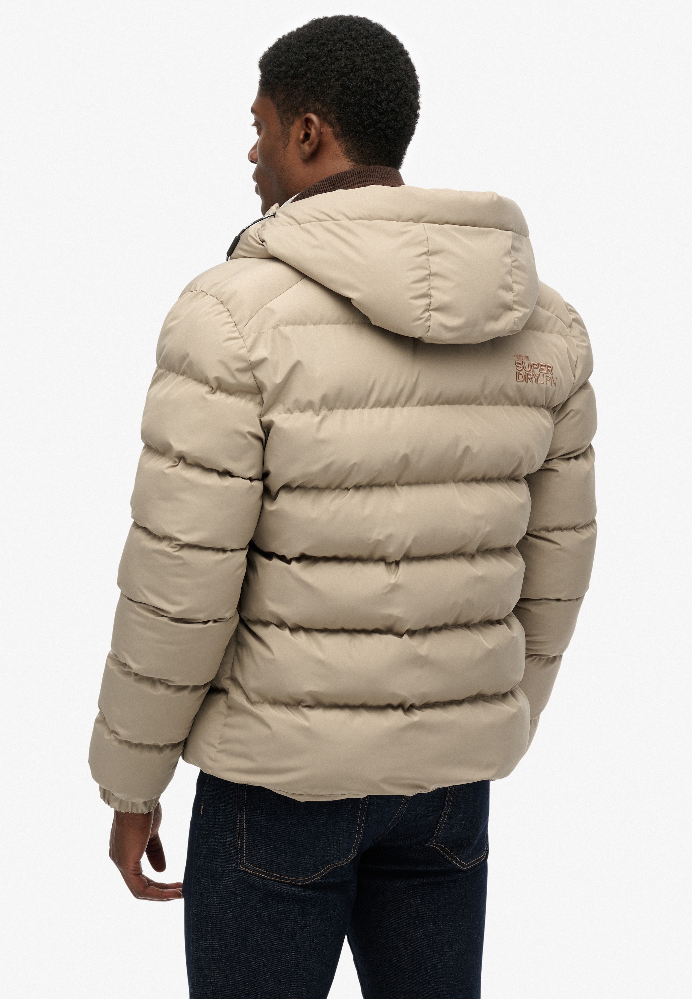 Superdry Steppjacke »HOODED SPORTS PUFFER JACKET«, mit Kapuze