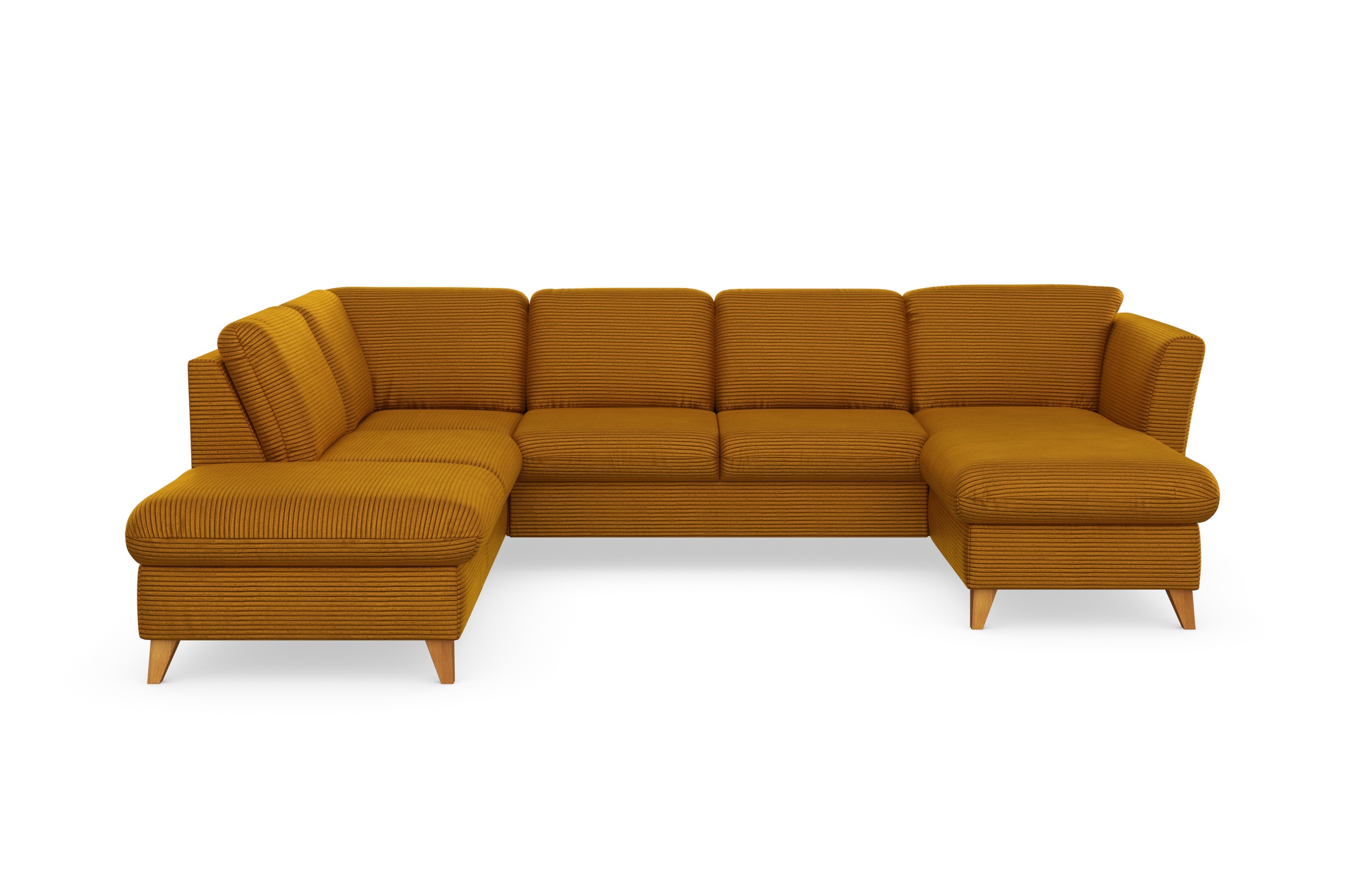 Home affaire Wohnlandschaft »Trelleborg U-Form« wahlweise mit Bettfunktion günstig online kaufen