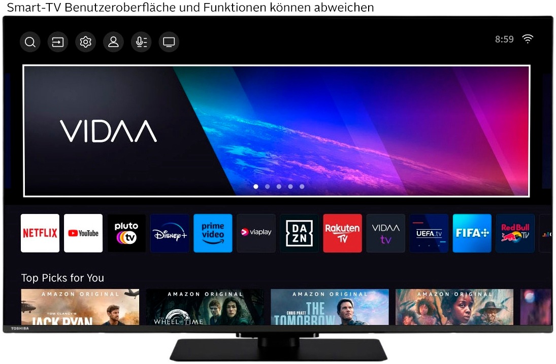Toshiba QLED-Fernseher »65QV3F63DA«, 4K Ultra HD, Smart-TV