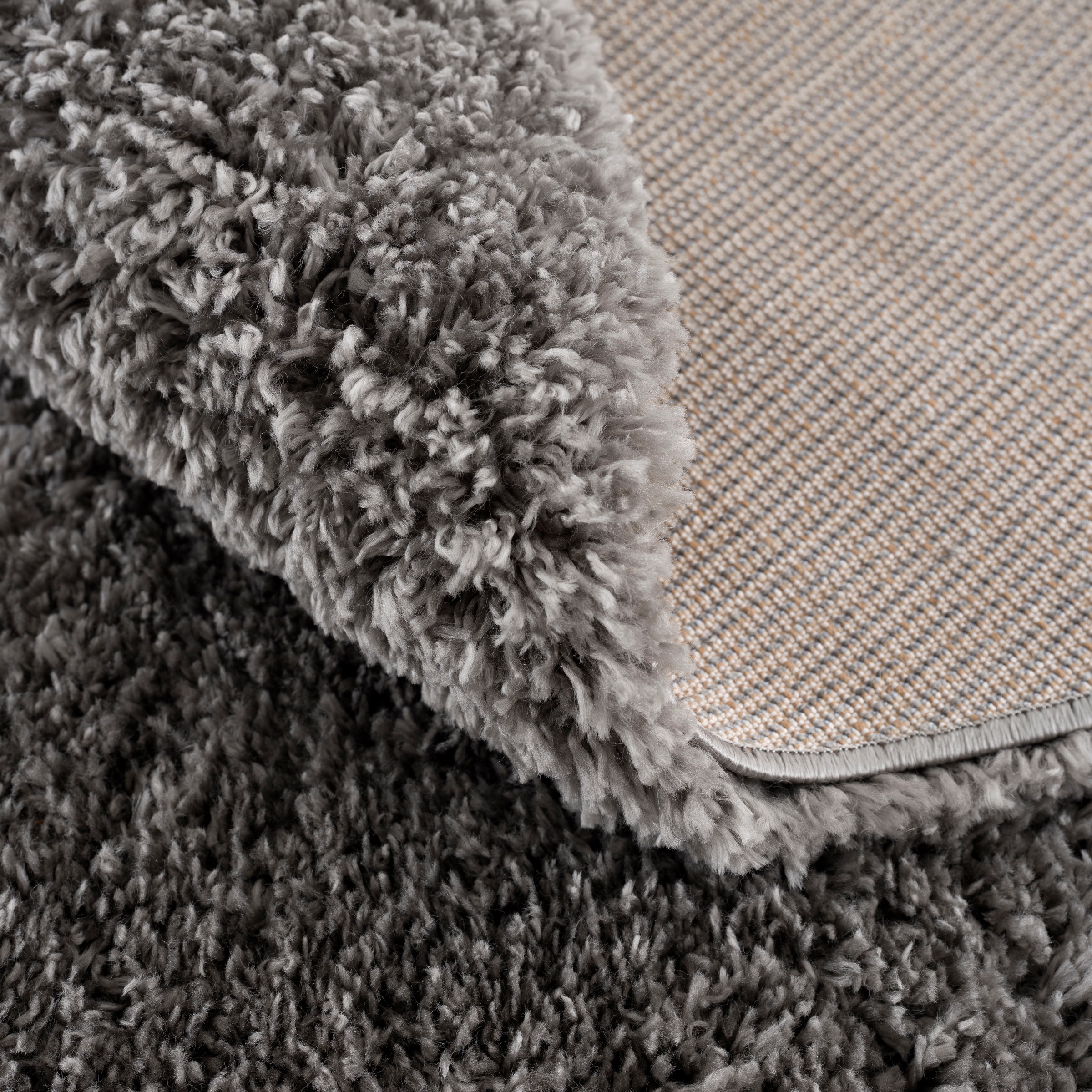 Sanat Hochflor-Teppich »Porto«, rund, 45 mm Höhe, Wohnzimmer, Langflor, Shaggy Teppich