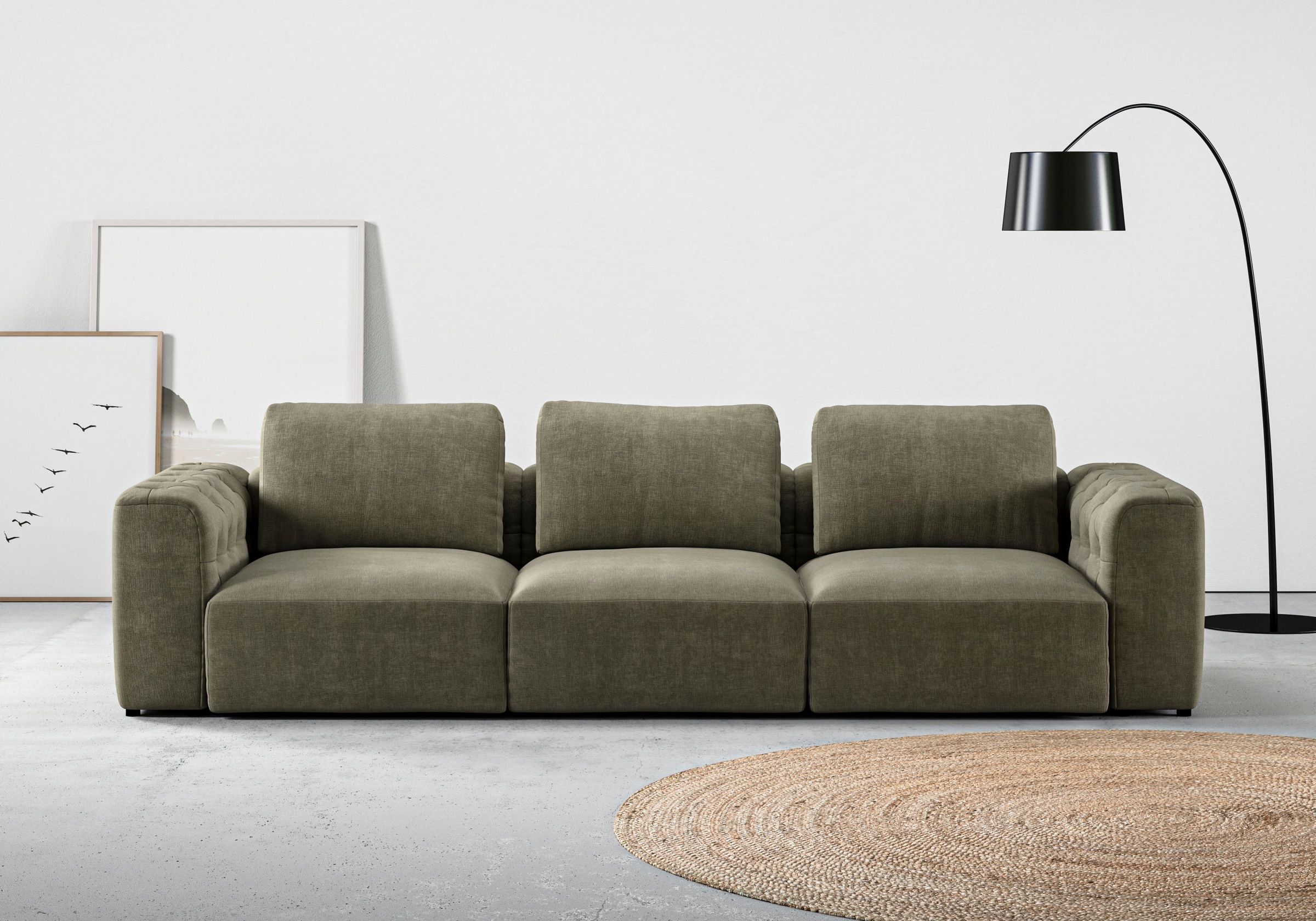 Home affaire 3-Sitzer »Cushid« Modulsofa, bestehend aus 3 Teilen, Breite 30 günstig online kaufen