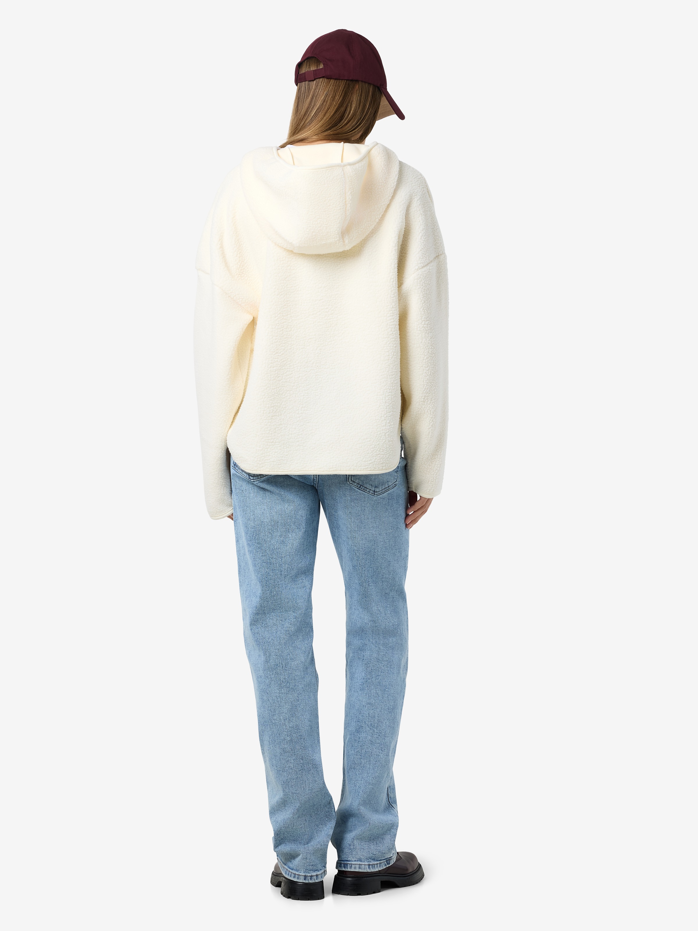 Noisy may Fleecepullover »NMCOZY L/S HALFWAY ZIP SWEATER JRS NOOS«