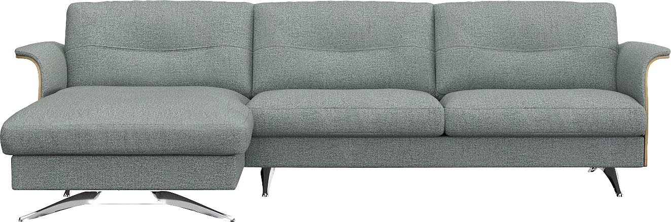 FLEXLUX Ecksofa »Glow, super bequem durch hochwertigem Sitzaufbau mit Feder günstig online kaufen