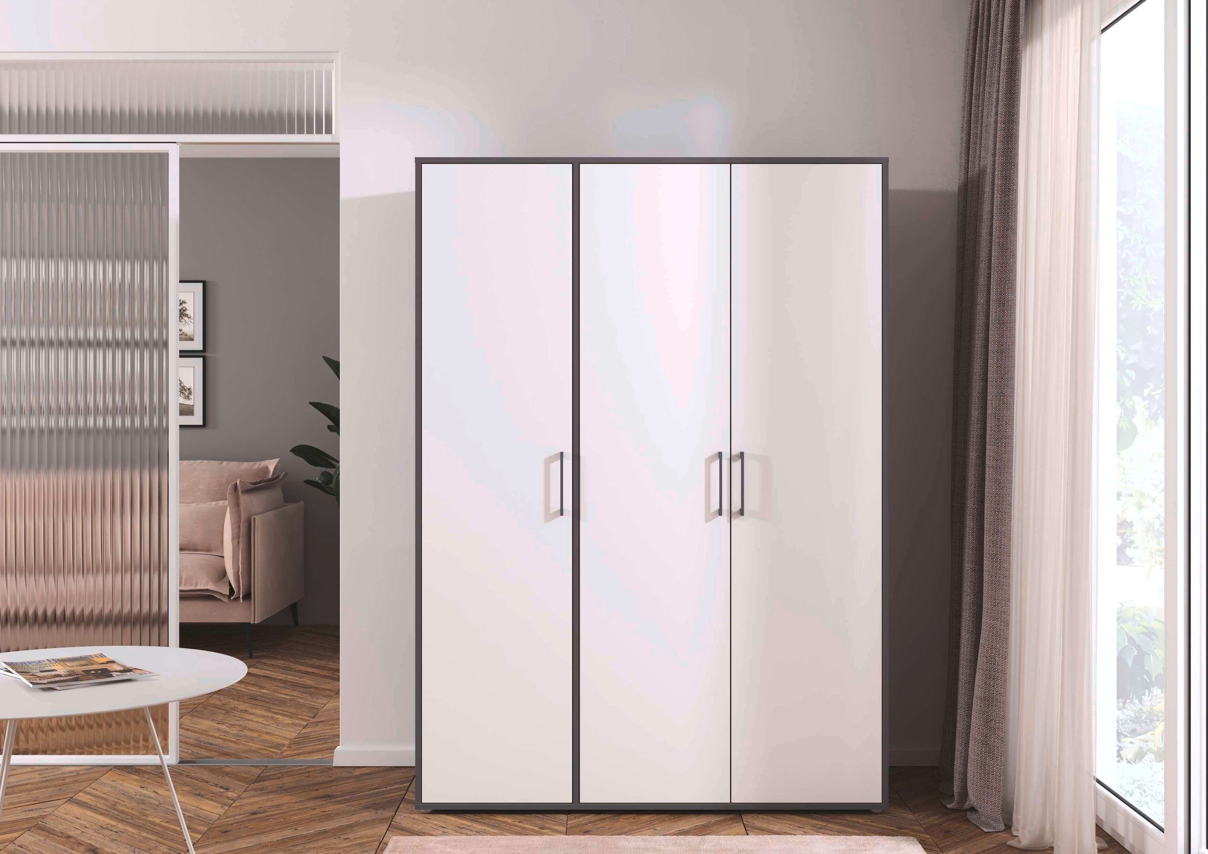 INOSIGN BY RAUCH Kleiderschrank »Schrank Garderobe Schlafzimmer Stauraum PAULLY TOPSELLER Wäscheschrank«, (mit 3 unterschiedlichen Griff-Varianten), OTTOS CHOICE 3 Griffvarianten MADE IN GERMANY