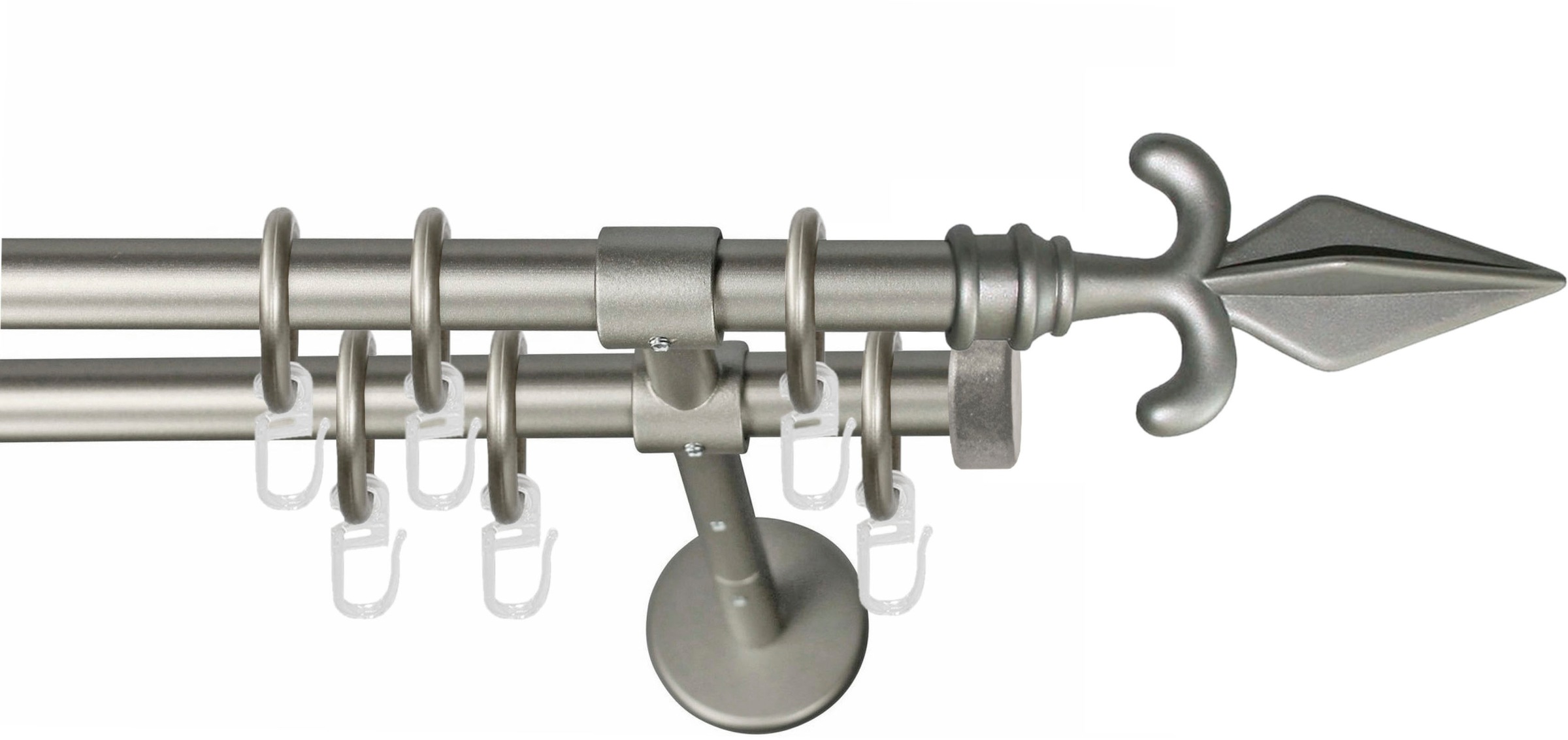 GARESA Gardinenstange »RUSTIKA« Ø 16 mm 2 läufig-läufig Wunschmaßlänge;Träg günstig online kaufen