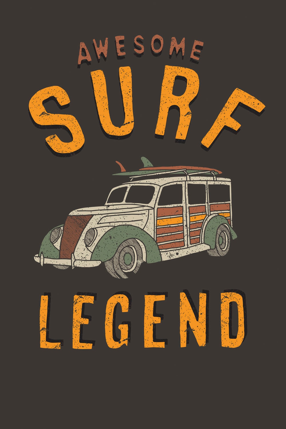 queence Metallbild »Surf Legend« 1 Stk. tlg. Stahlschilder