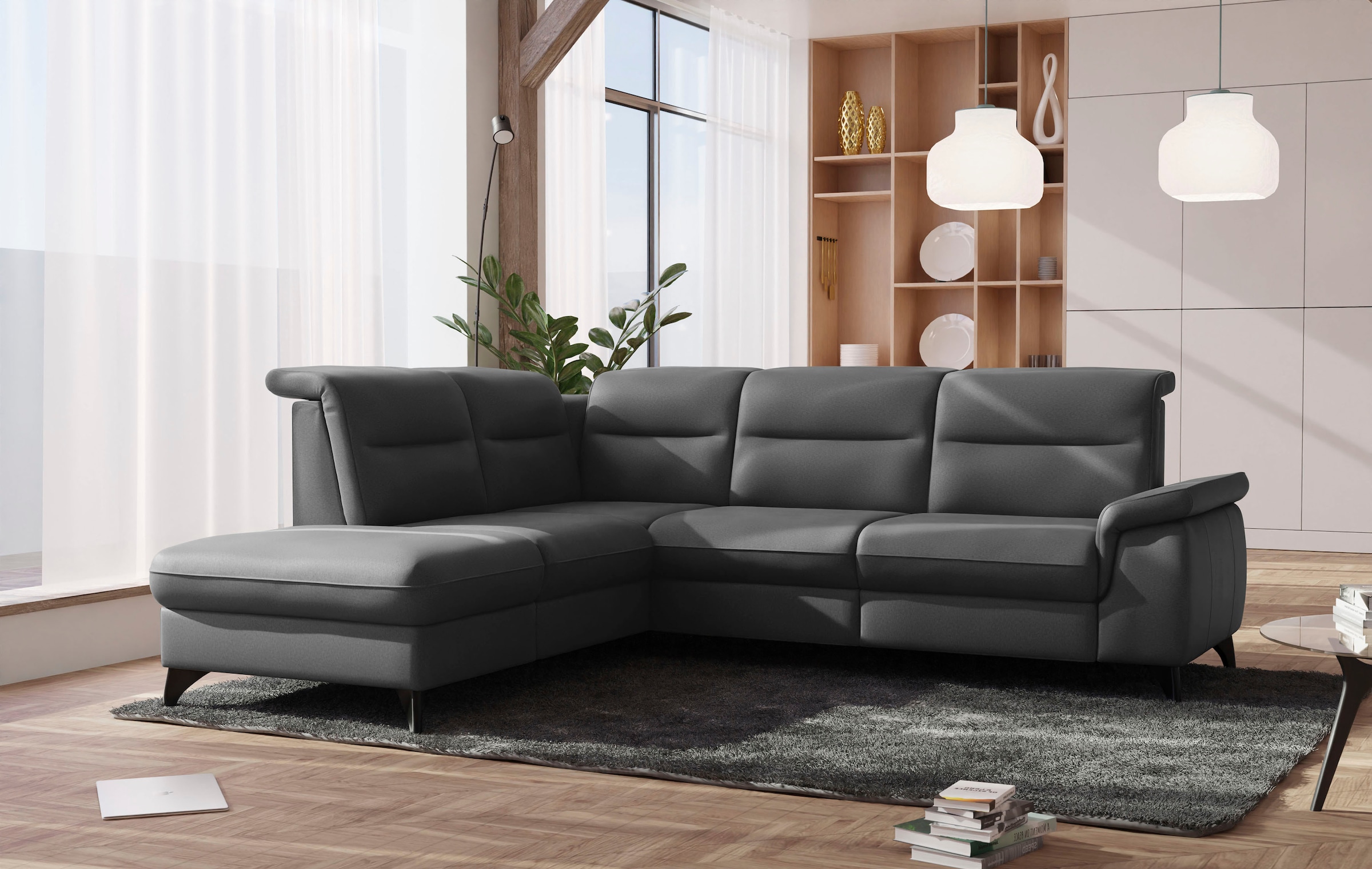 sit&more Ecksofa »Astoria L-Form« wahlweise mit motorischer Relaxfunktion günstig online kaufen