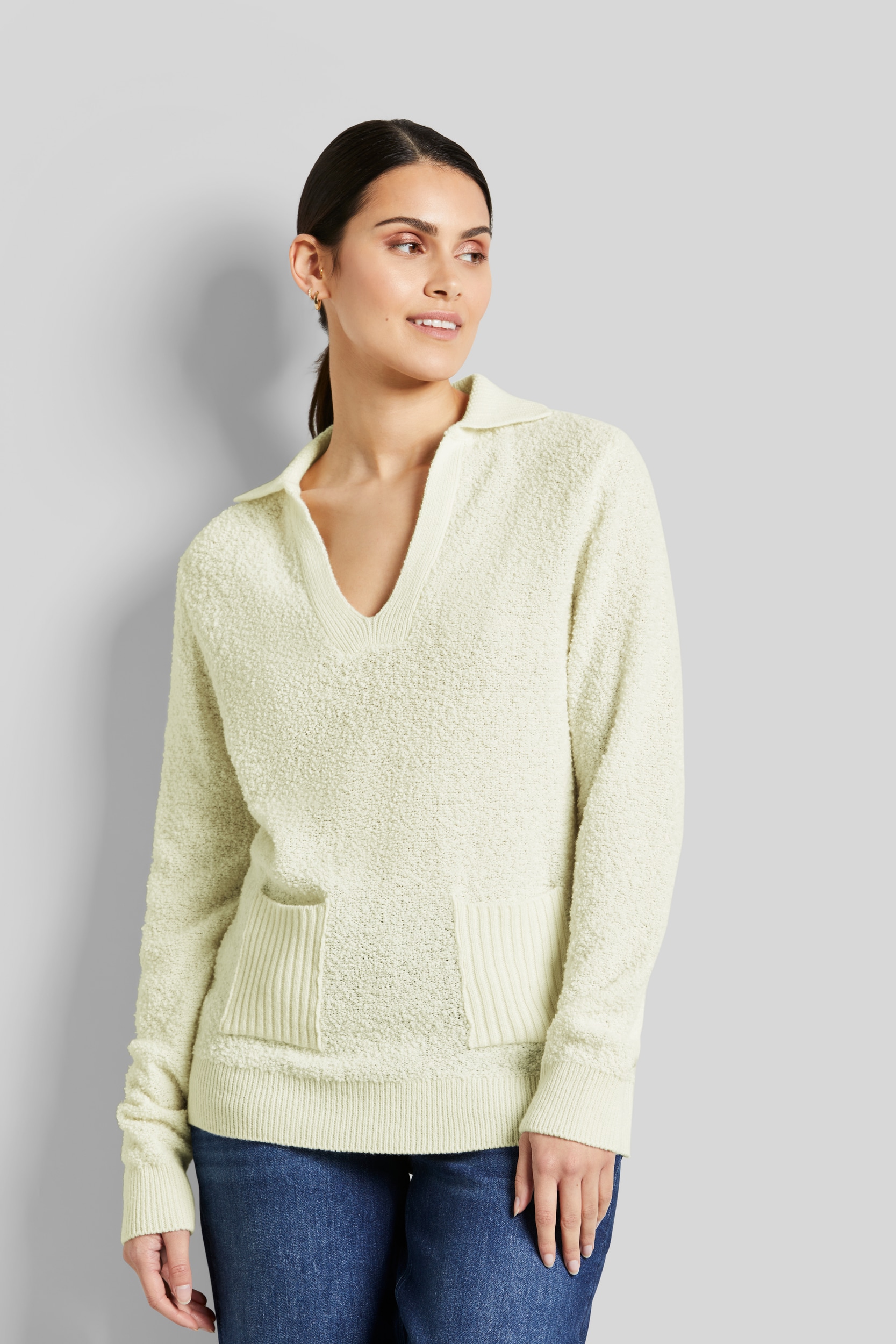 bugatti V-Ausschnitt-Pullover, kaufen Kragen mit