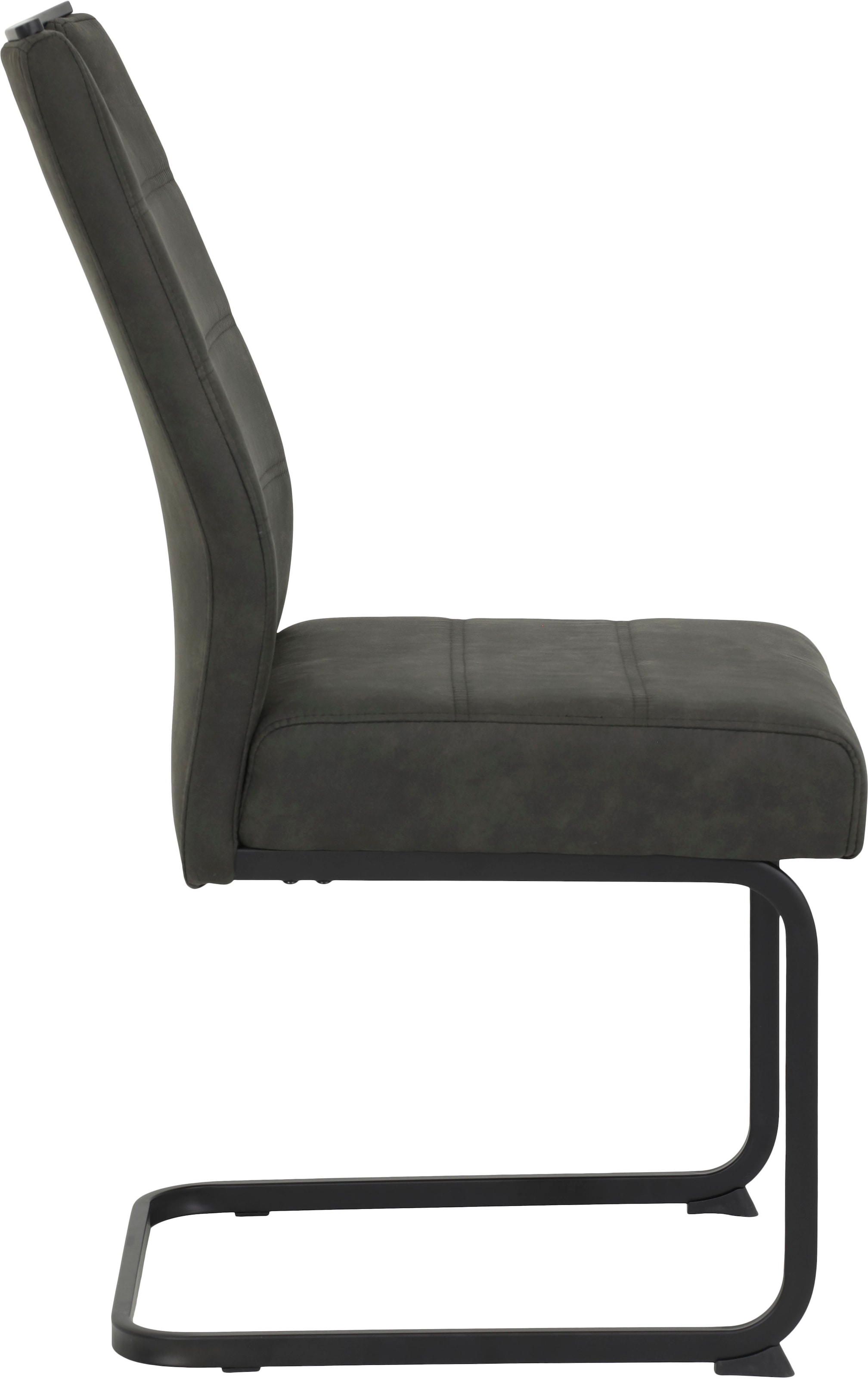 HELA Freischwinger »KERSTIN«, (Set), 4 St., Microfaser VINTAGE-Polyester, Freischwinger, XL Sitzbreite, Griff, Vintage Optik, 140kg belastbar