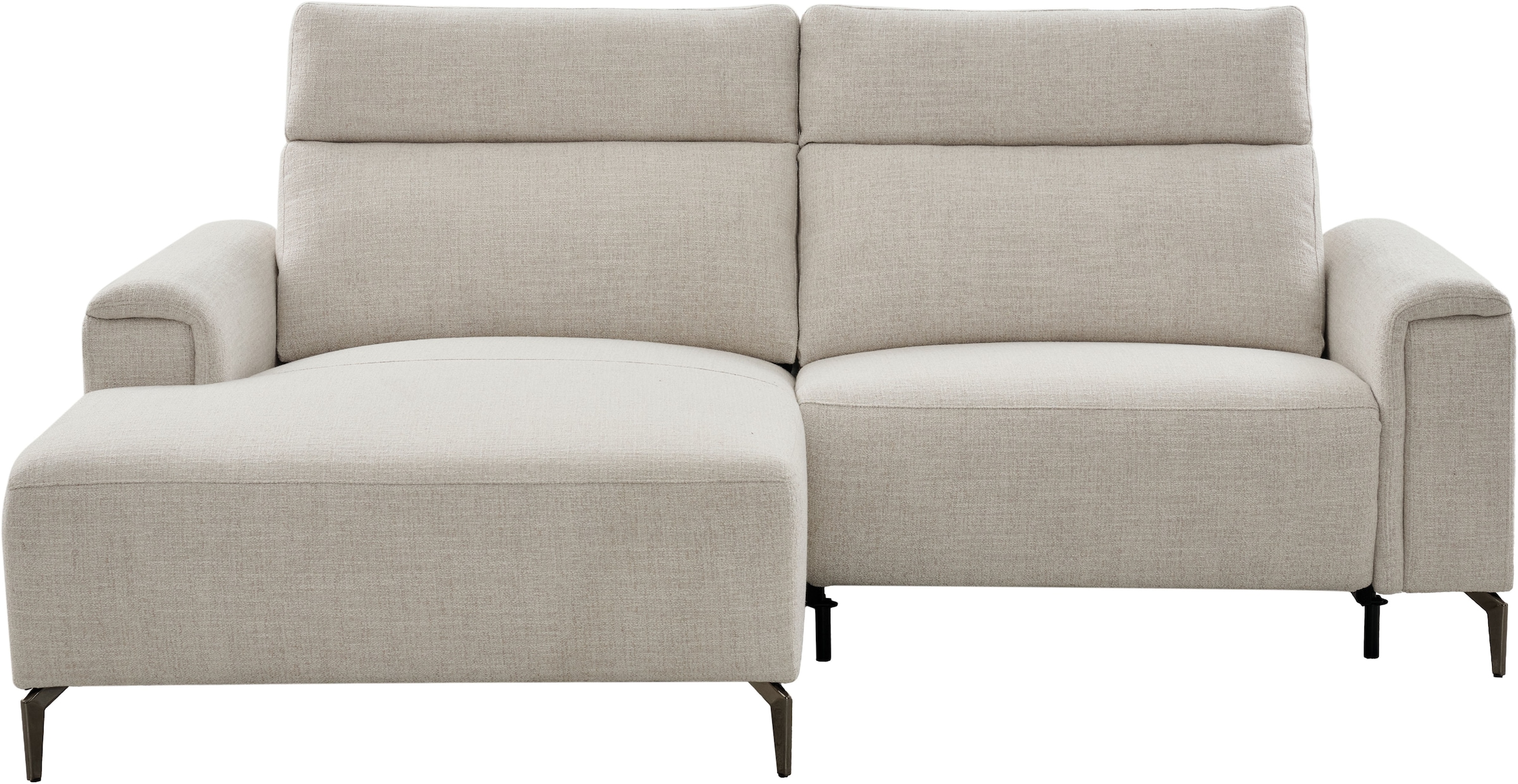 OTTO home Ecksofa »YELLIA L-Form,  227cm - elektrische Relaxfunktion« USB A/C, hoch elastischer Schaumstoff (HR) im Sitz, Webstoff