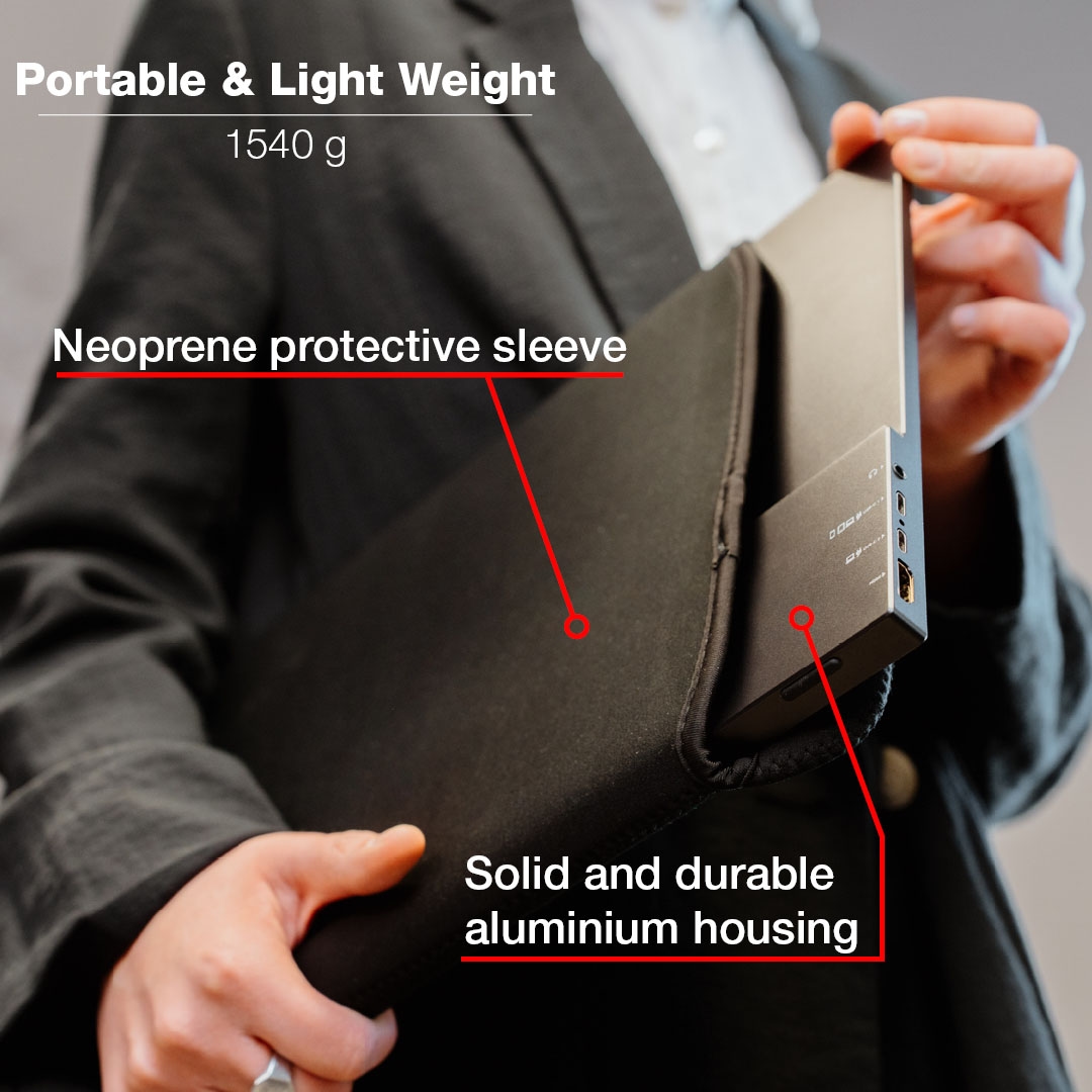 Verbatim Portabler Monitor »49593 Verbatim PMT-17« 44 cm/17 ″  1920 x 1080 px Full HD 6 Reaktionszeit 60 Hz