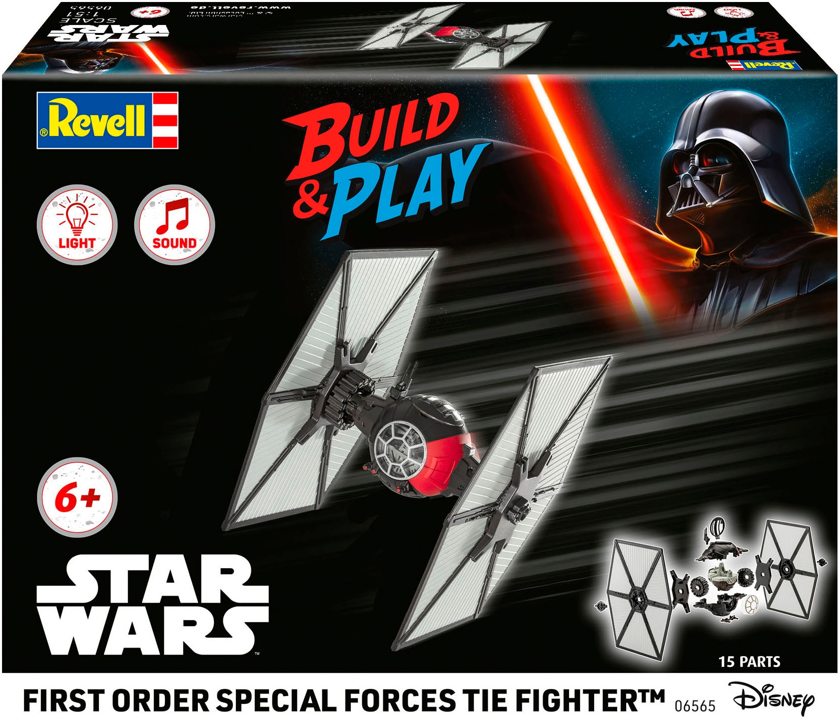 Revell® Modellbausatz »Build&Play, Star Wars First Order Special TIE Forces« mit Licht & Sound