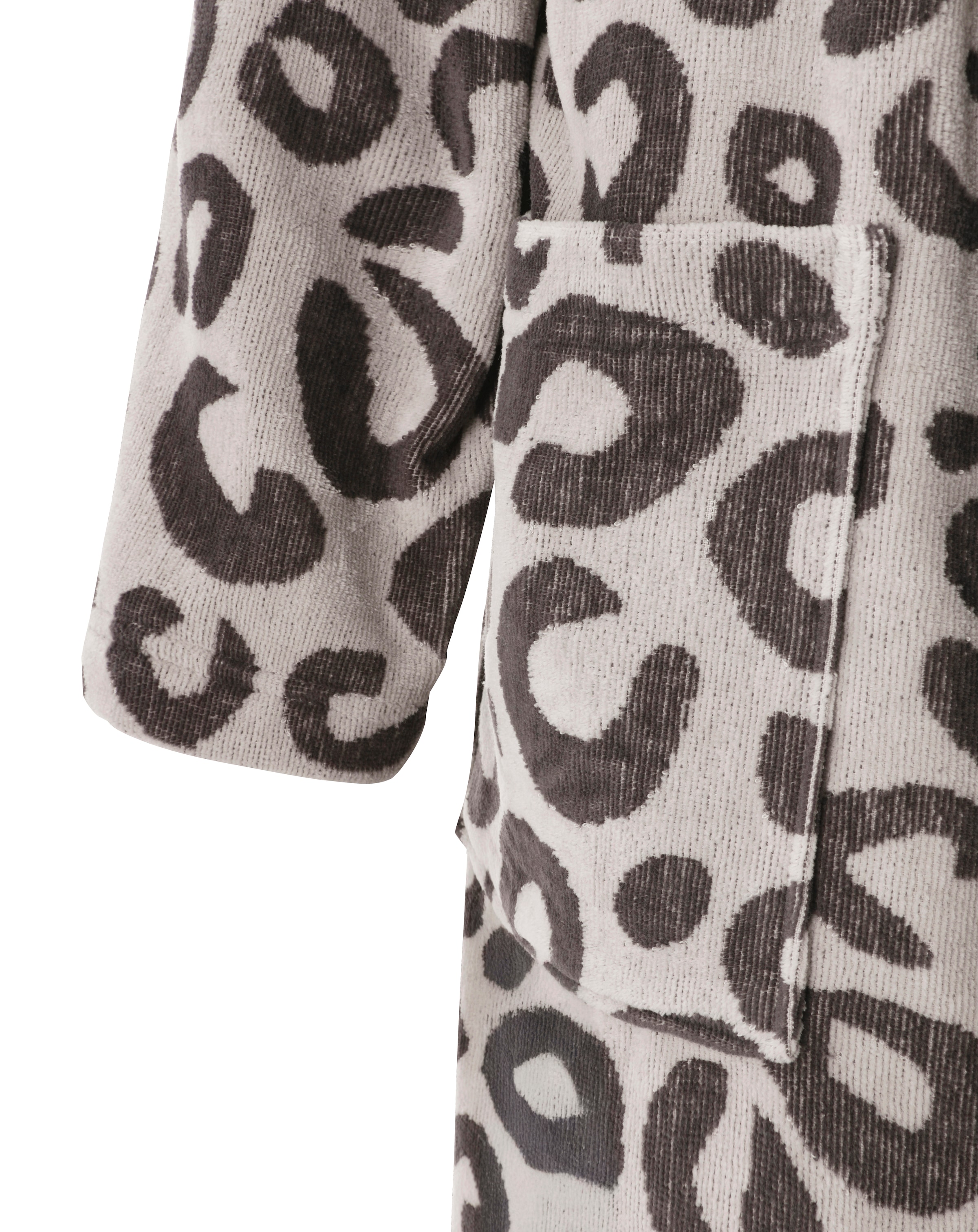 OTTO home Unisex-Bademantel »Anna Leo, ideal für Sauna & Spa, Hotelbademantel, Morgenmantel« 1 Stk. für Damen & Herren, mit Taschen, S-3XL, mit trendigem Animal-Print