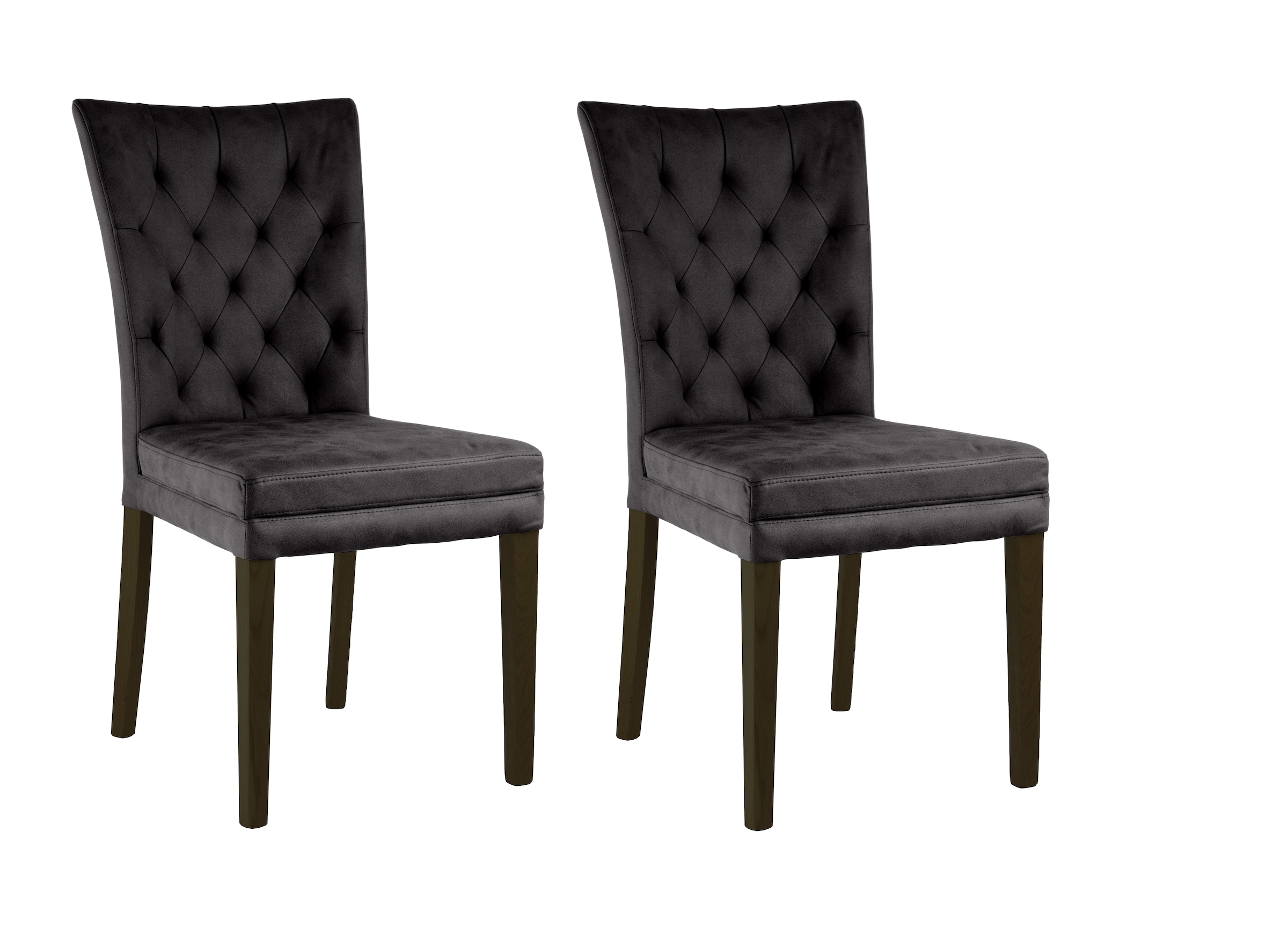 Home affaire 4-Fußstuhl »Colorado« (Set) 2 Stk. Microfaser bequeme Polsteru günstig online kaufen