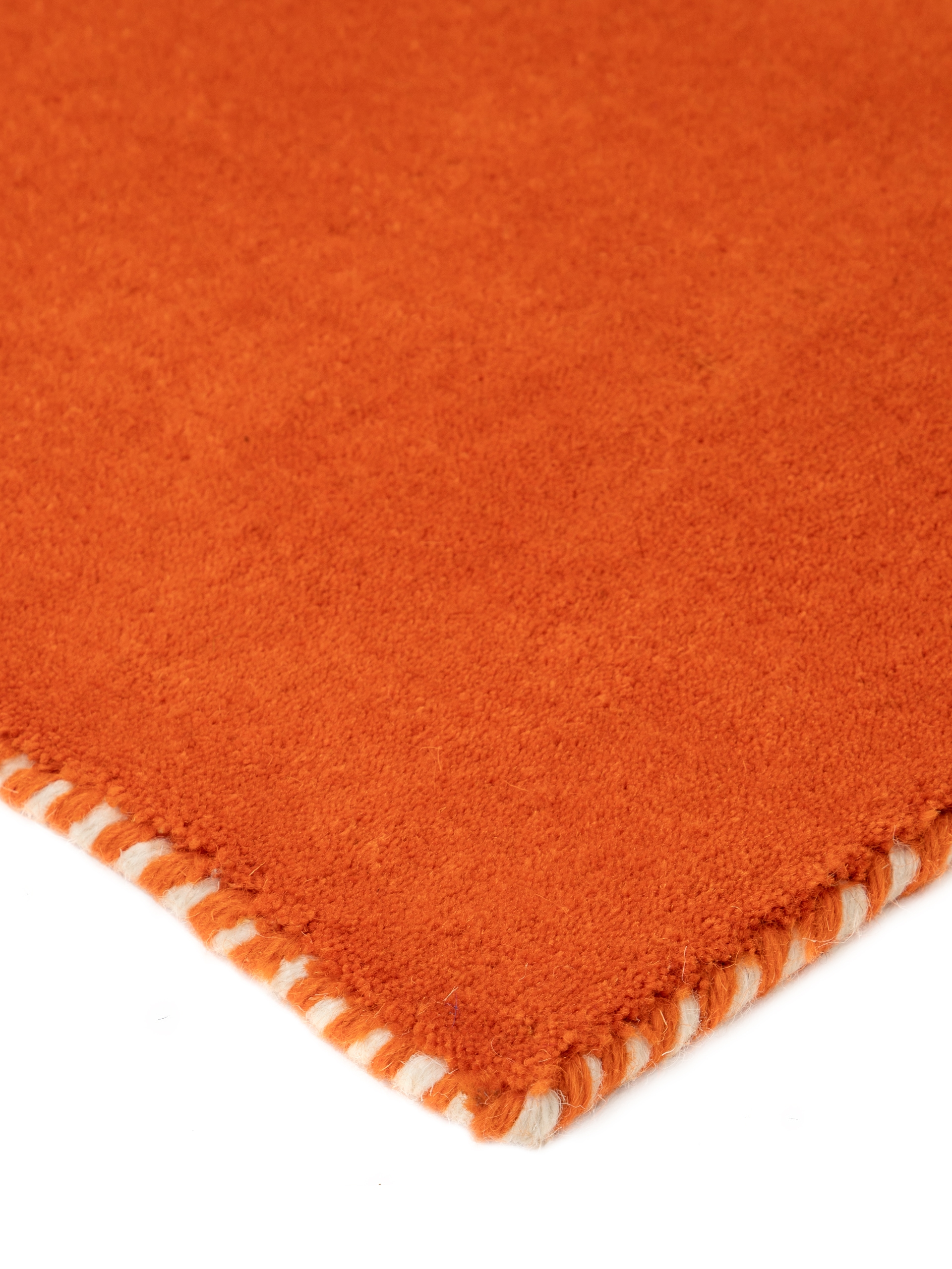 carpetfine Wollteppich »Gabbeh Lola Uni«, rechteckig, 14 mm Höhe, mit natürlichem Pflanzenmaterial von Hand gewebt, auch in Rund