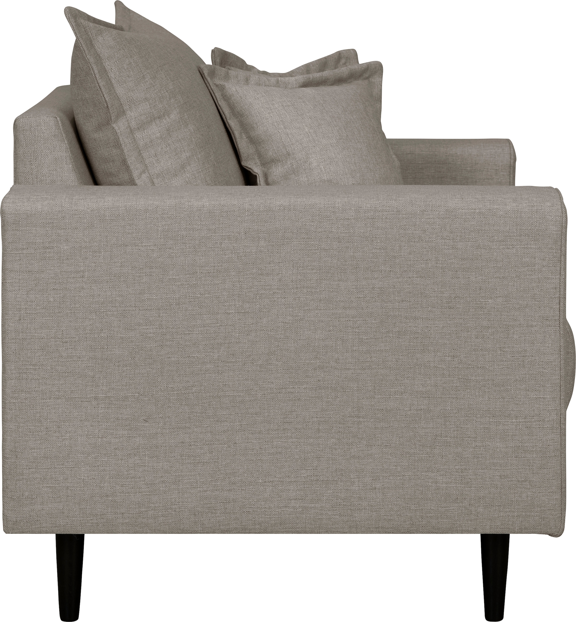 Home affaire Sessel »VEYRAS Loungesessel, Maße B/T/H: 95/84/76 cm« mit Wellenunterfederung, incl. Kissen