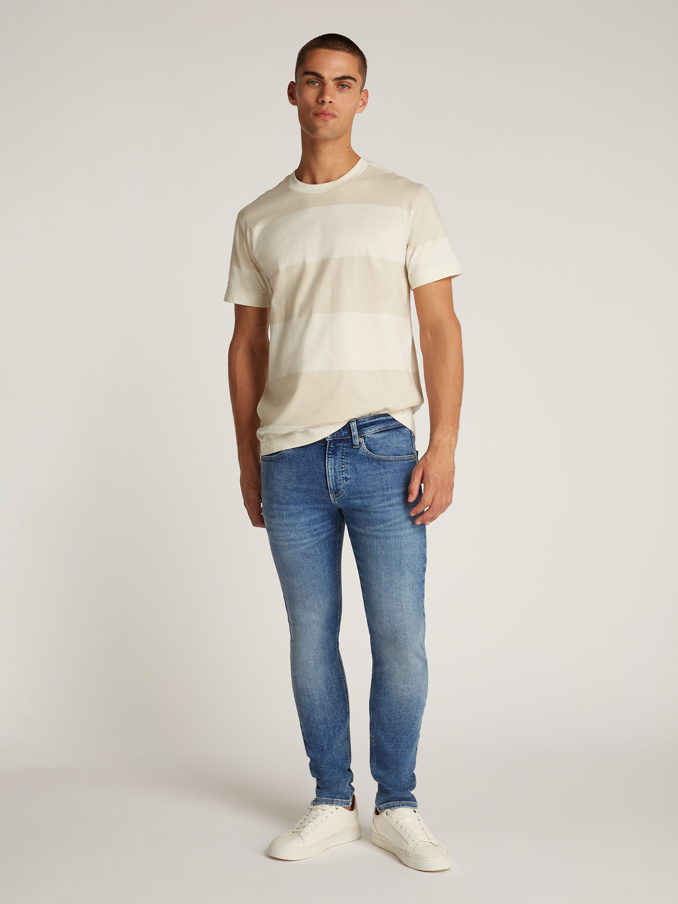 Calvin Klein Jeans Stretch-Jeans »SKINNY«, Coinpocket, Logostickerei
