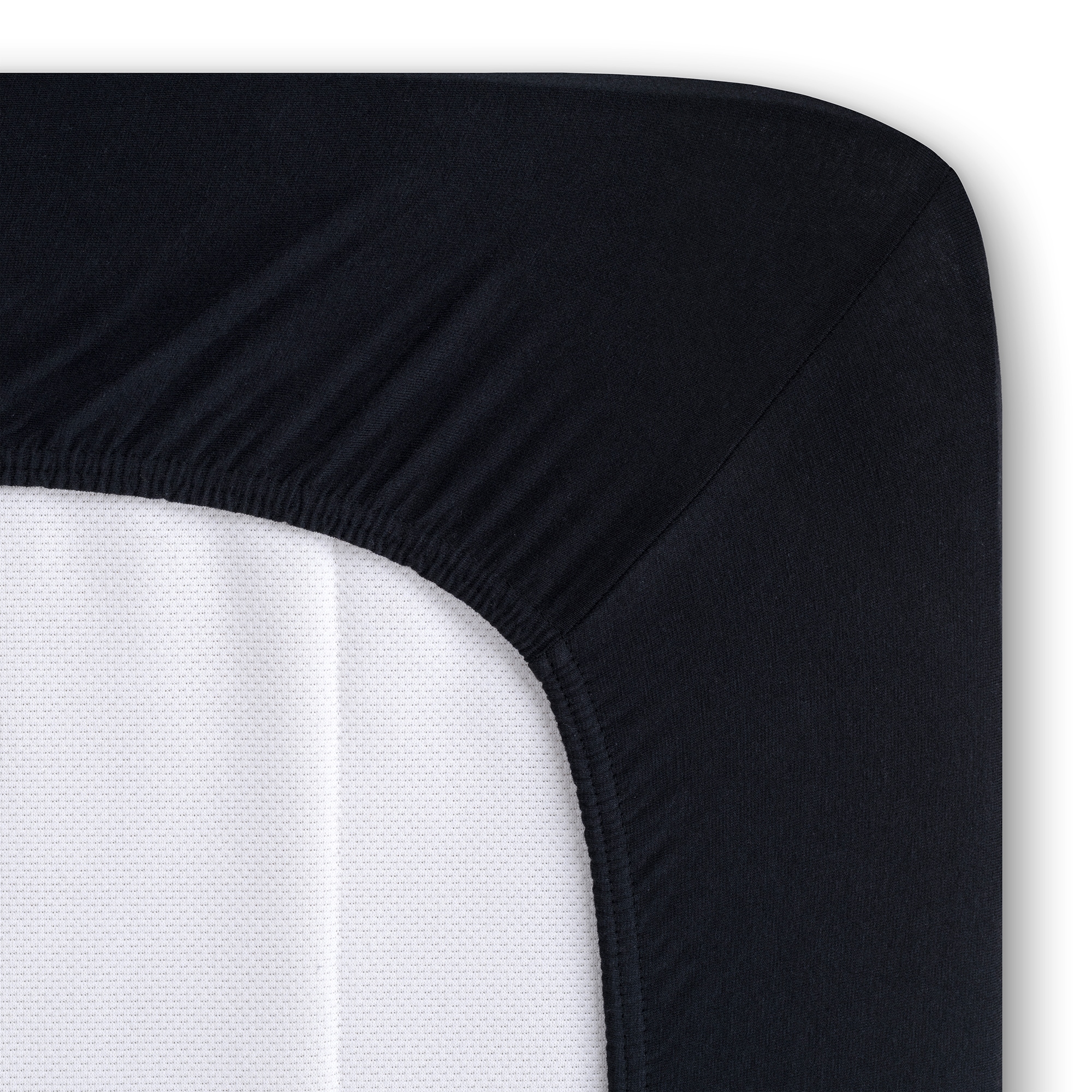 bugatti Spannbettlaken »PREMIUM, Baumwolle mit Elasthan, 180 g/m²« blickdicht und dehnbar