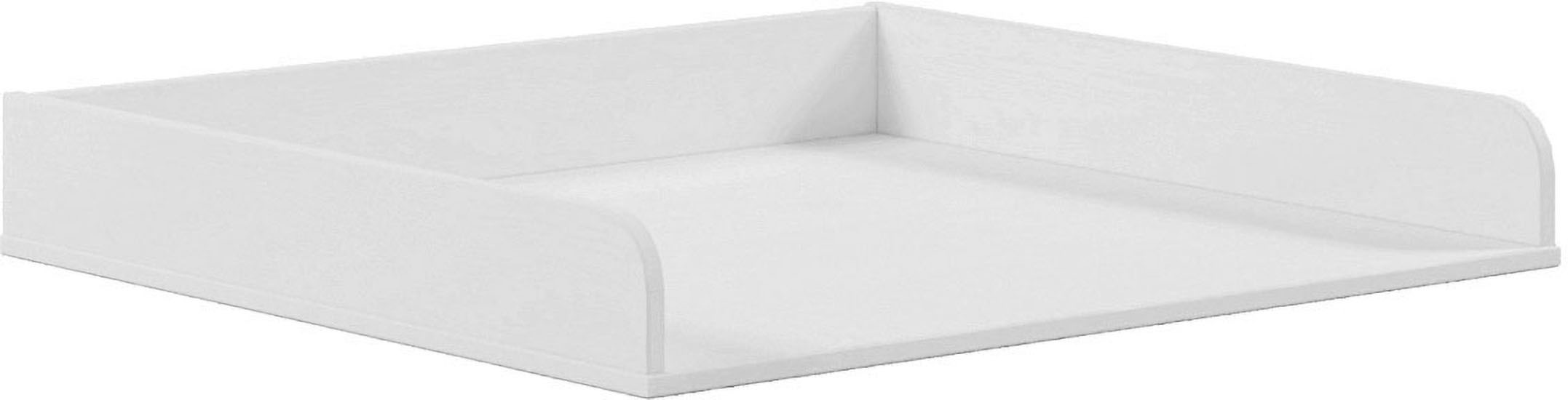 Inter Link Wickelkommode »Pinora, Kiefer Massivholz Weiss, 3 Schubladen, 85 x 82 x 108 cm« Mit Wickelaufsatz, inkl. 2 Regale, moderner Skandi Look 85 cm