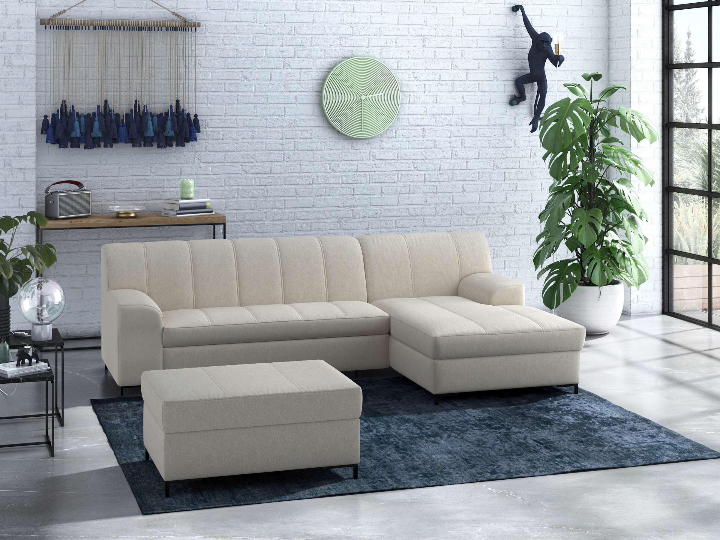 INOSIGN Polsterhocker »Balme«, passend zur Serie "Balme"