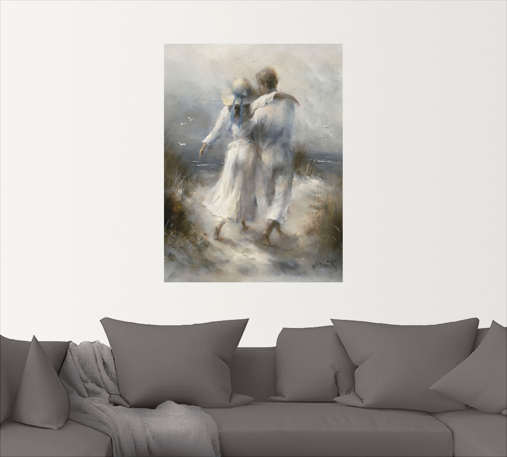 Artland Wandbild »Romantik«, Paar, (1 St.), als Leinwandbild, Poster, Wanda günstig online kaufen