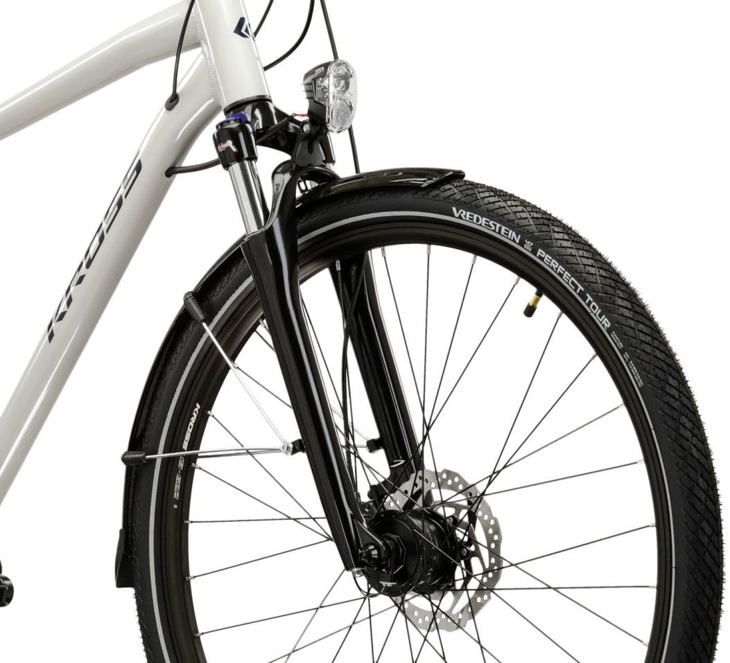 Kross Trekkingrad »Herren-Trekkingrad 28" Trans 5.0 Grau 18 Gänge« 18 Gang Shimano CUES U3020 Schaltwerk Kettenschaltung