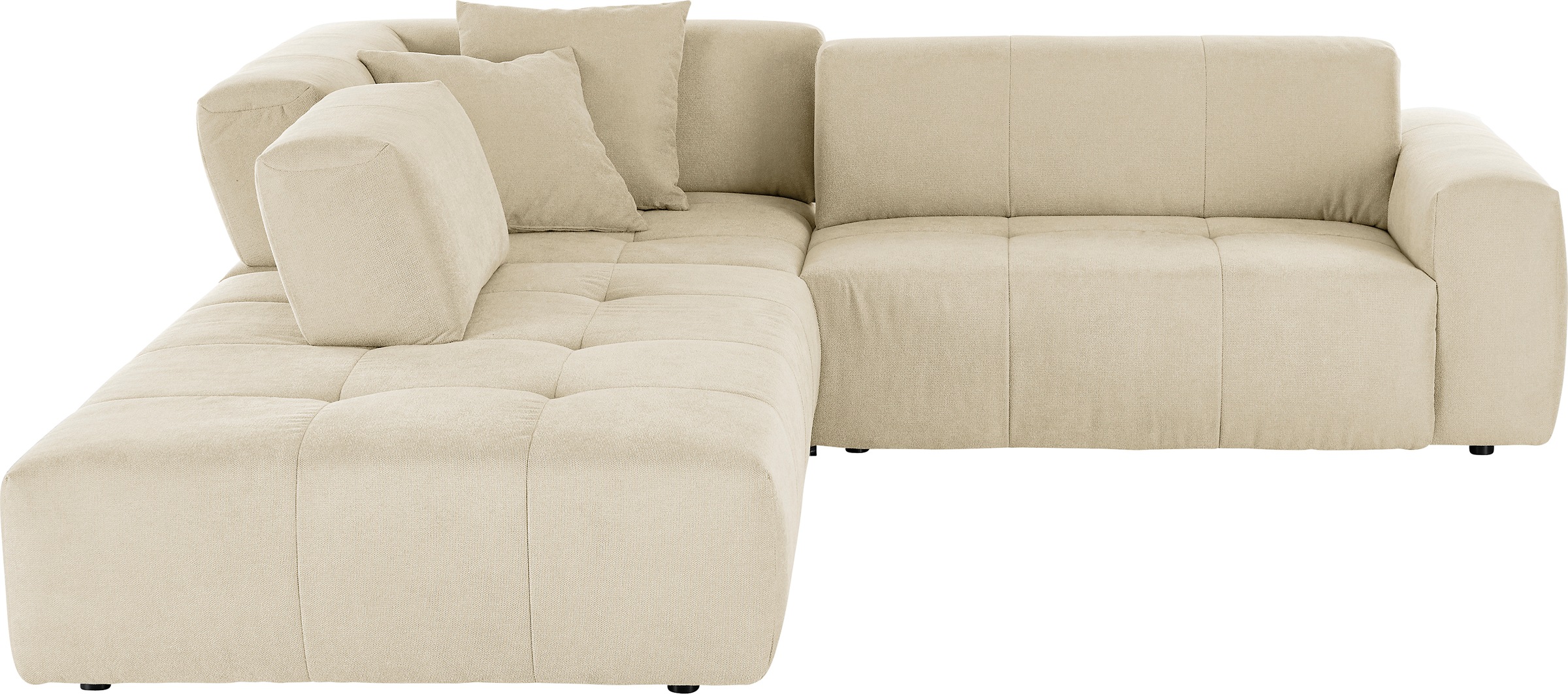 3C Candy Ecksofa »Yoshy Komfortsofa, bequem und modern, hochwertige Verarbeitungsdetails«, Zwei verschiedene Sitztiefen durch verstellbare Rückenlehne, L-Form