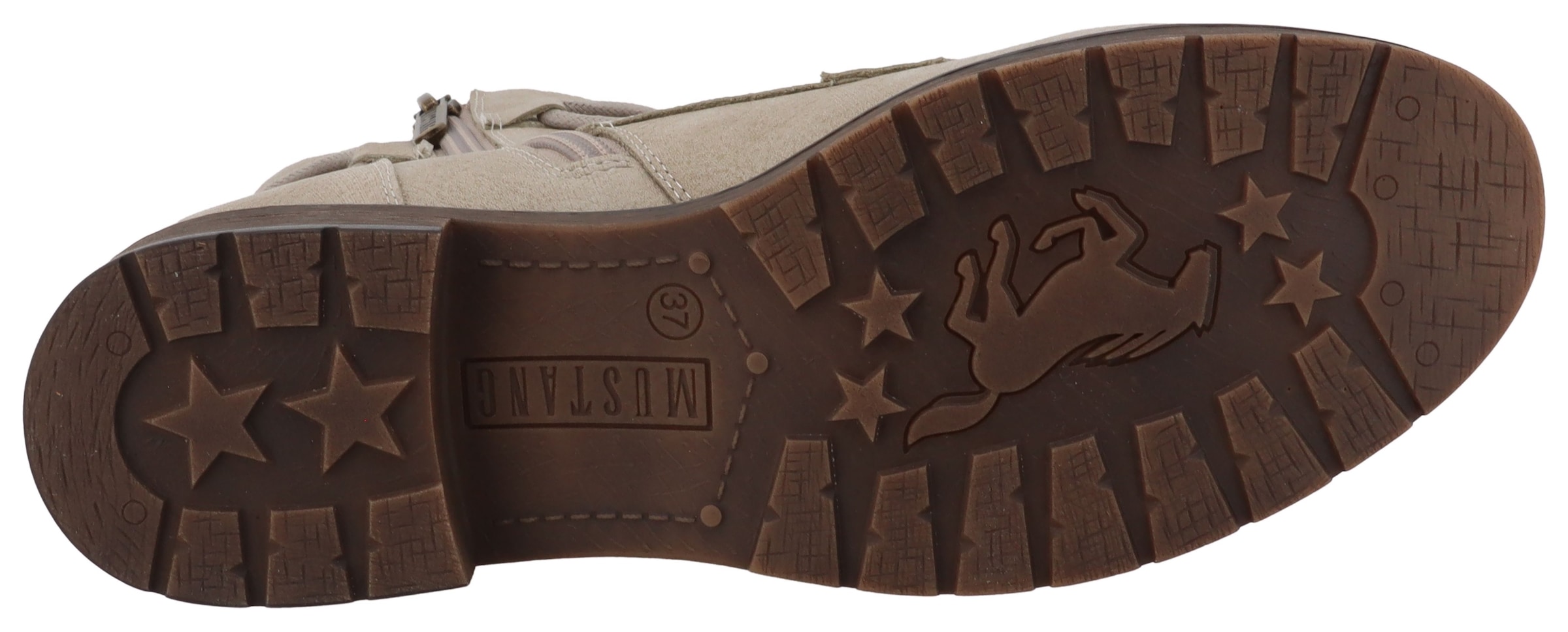 Mustang Shoes Winterstiefelette »Elfi«  Winterstiefel mit Reißverschluss und markanter Schnürung