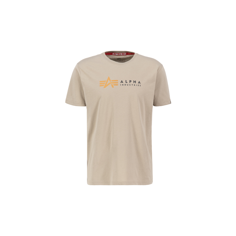 ALPHA INDUSTRIES T-Shirt »Alpha Label T-Shirt« vintage sand XL XL Single Jersey Stoff