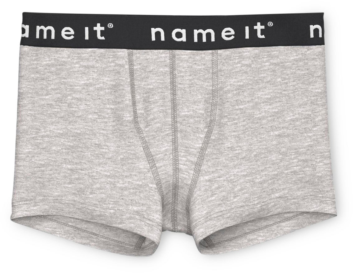 Name It Boxer »NKMBOXER für Jungen mit Stretchbund und bequemem Sitz« Packung, 3 Stk. tlg., eng, Jersey, Logoschriftzug, angesetztes Bündchen