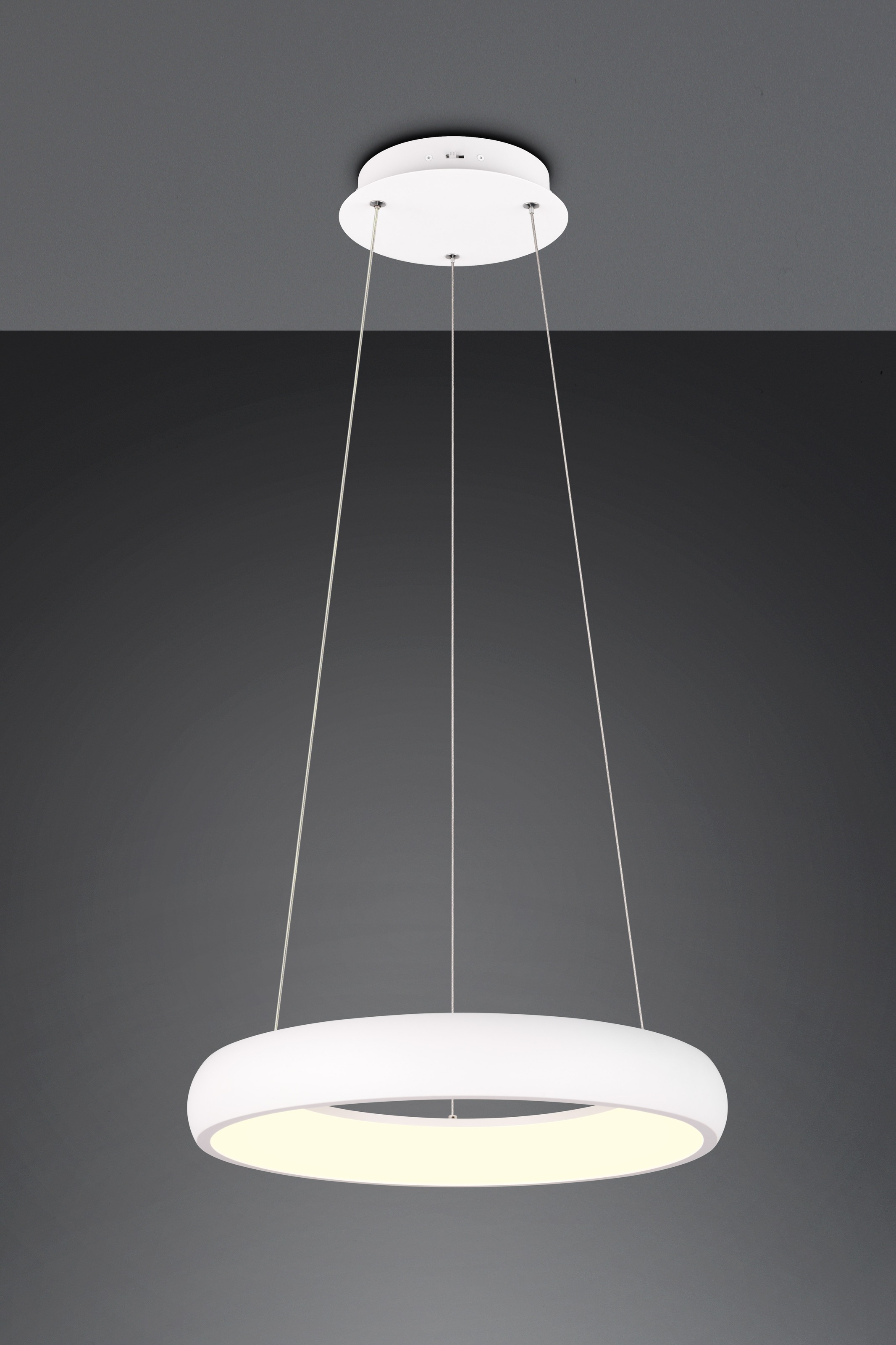 TRIO Leuchten LED Pendelleuchte »CARDONA, LED Ring Hängeleuchte, 3300 Lumen 29W, Lichtfarbe einstellbar«, 1 flammig, Leuchtmittel LED-Board | LED fest integriert, 2300/3000/4000K warmweiß bis kaltweiß, 3 Stufen dimmbar Höhe 150cm Ø46