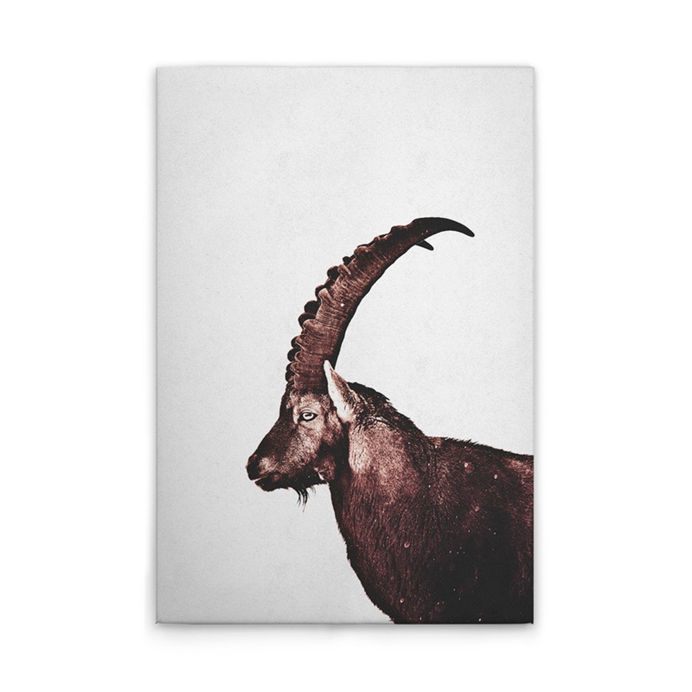 A.S. Création Leinwandbild »Capricorn Snow - Wandbild Grau Braun Keilrahmen günstig online kaufen