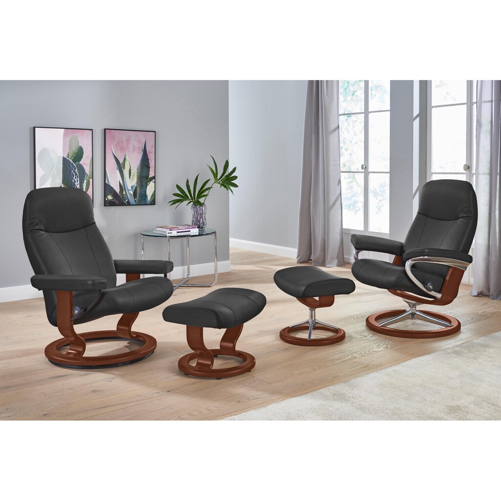 Stressless® Relaxsessel »Garda«, (Set, Relaxsessel mit Hocker)