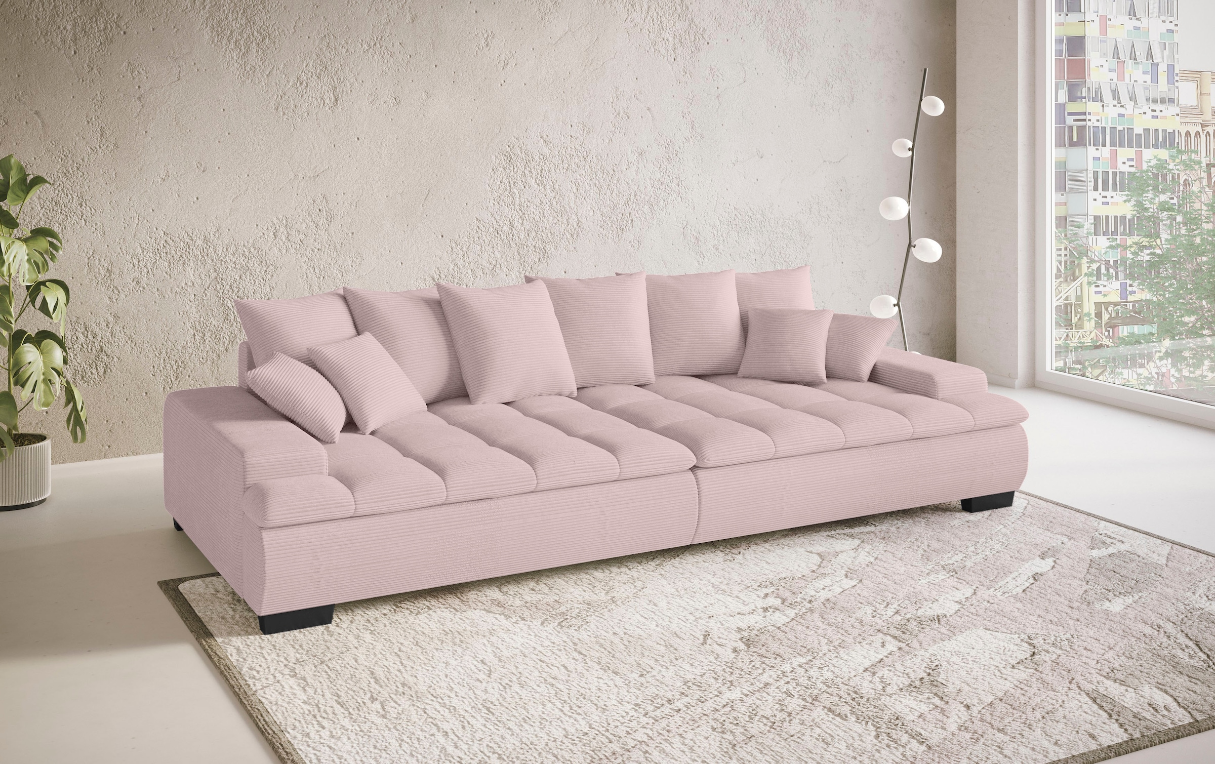 Mr. Couch Big-Sofa »Haiti II«, Wahlweise mit Kaltschaum - bis 140 kg belastbar
