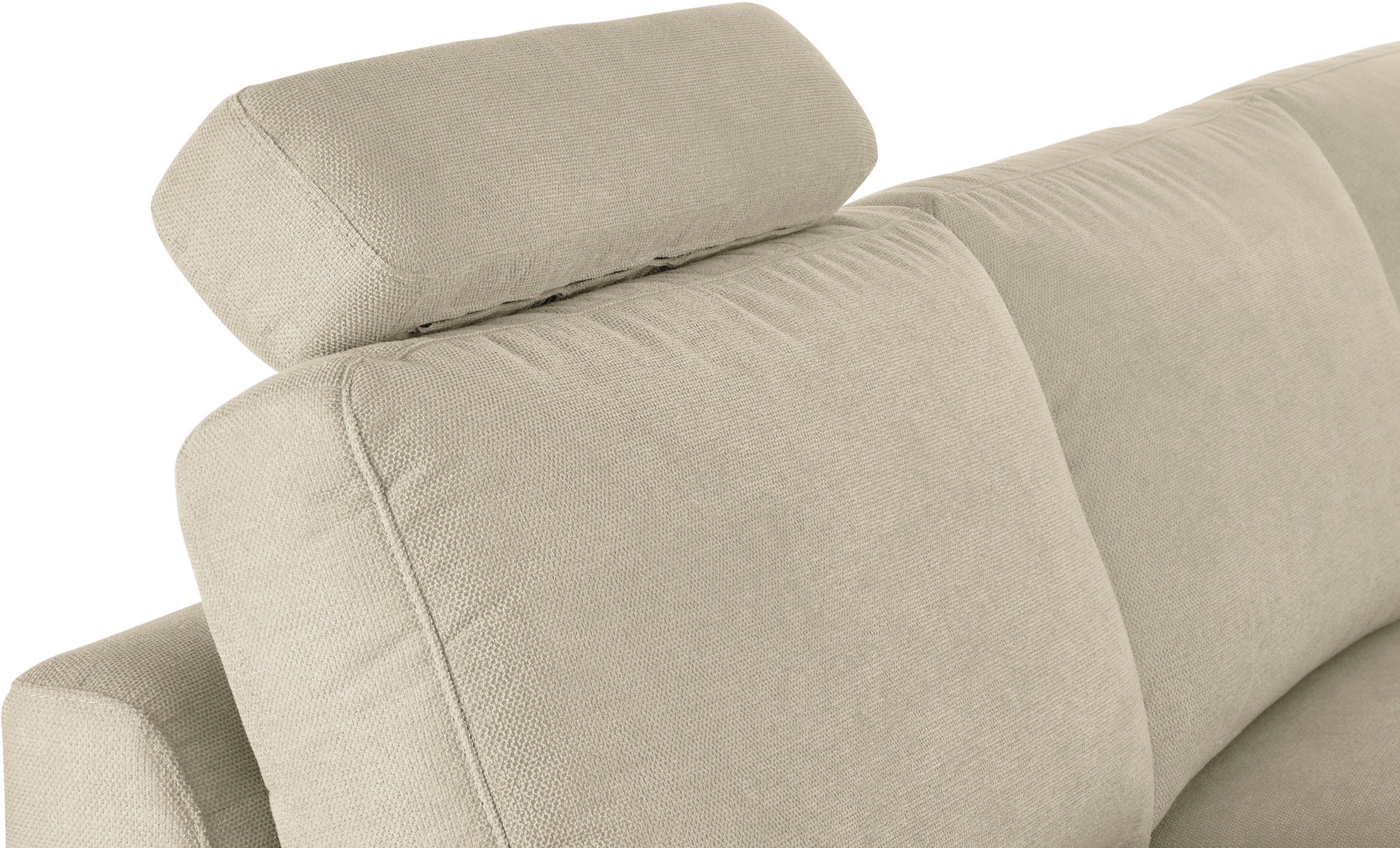 3C Candy Ecksofa »Lecce, wahlweise PUR-Schaumstoff oder Tonnentaschenfederkern«, Bett im 2,5-Sitzer, teilmotorische Schlaffunktion im Longchair, L-Form