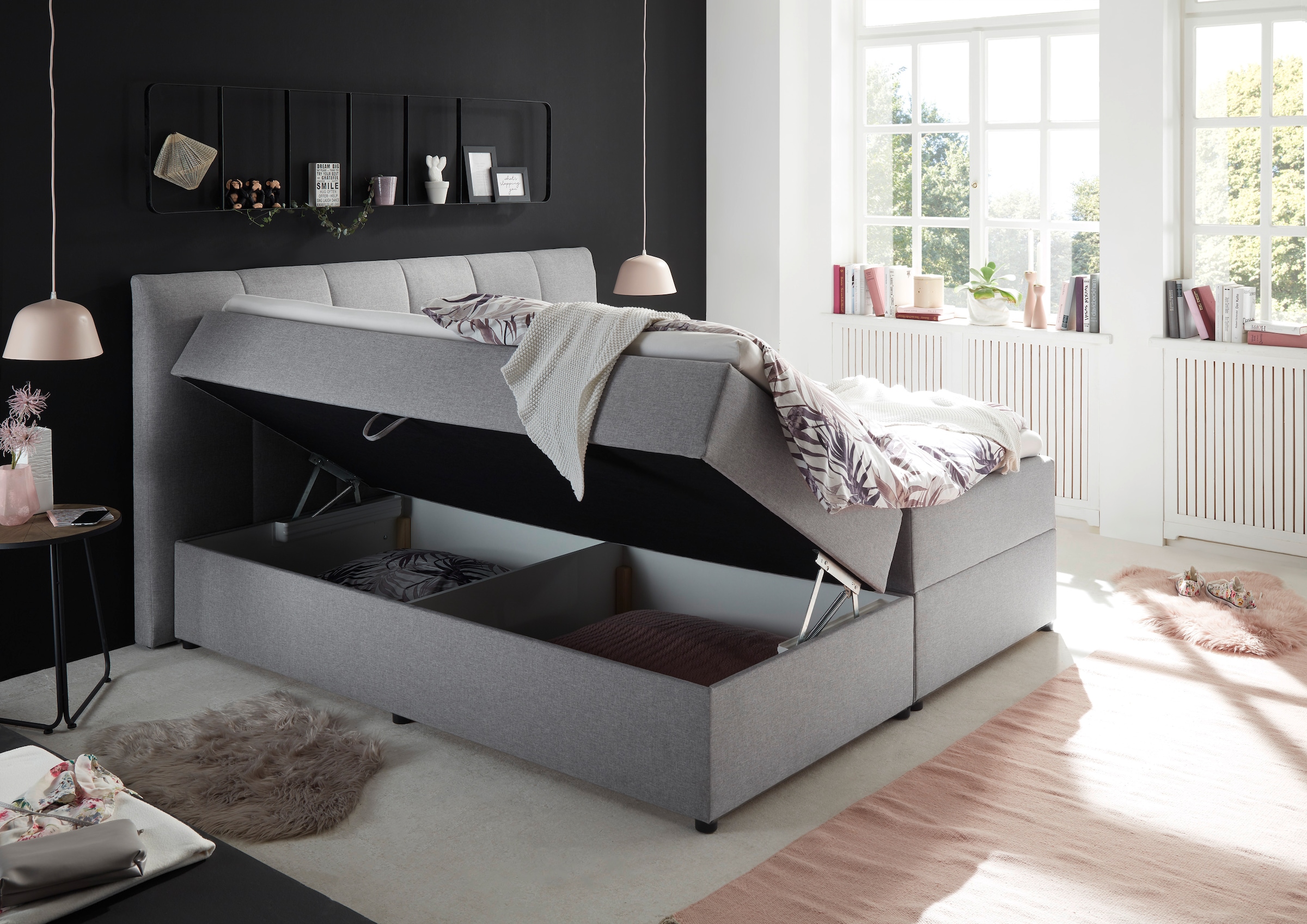 ED EXCITING DESIGN Boxbett »Granada«, inkl. Bettkasten und Topper