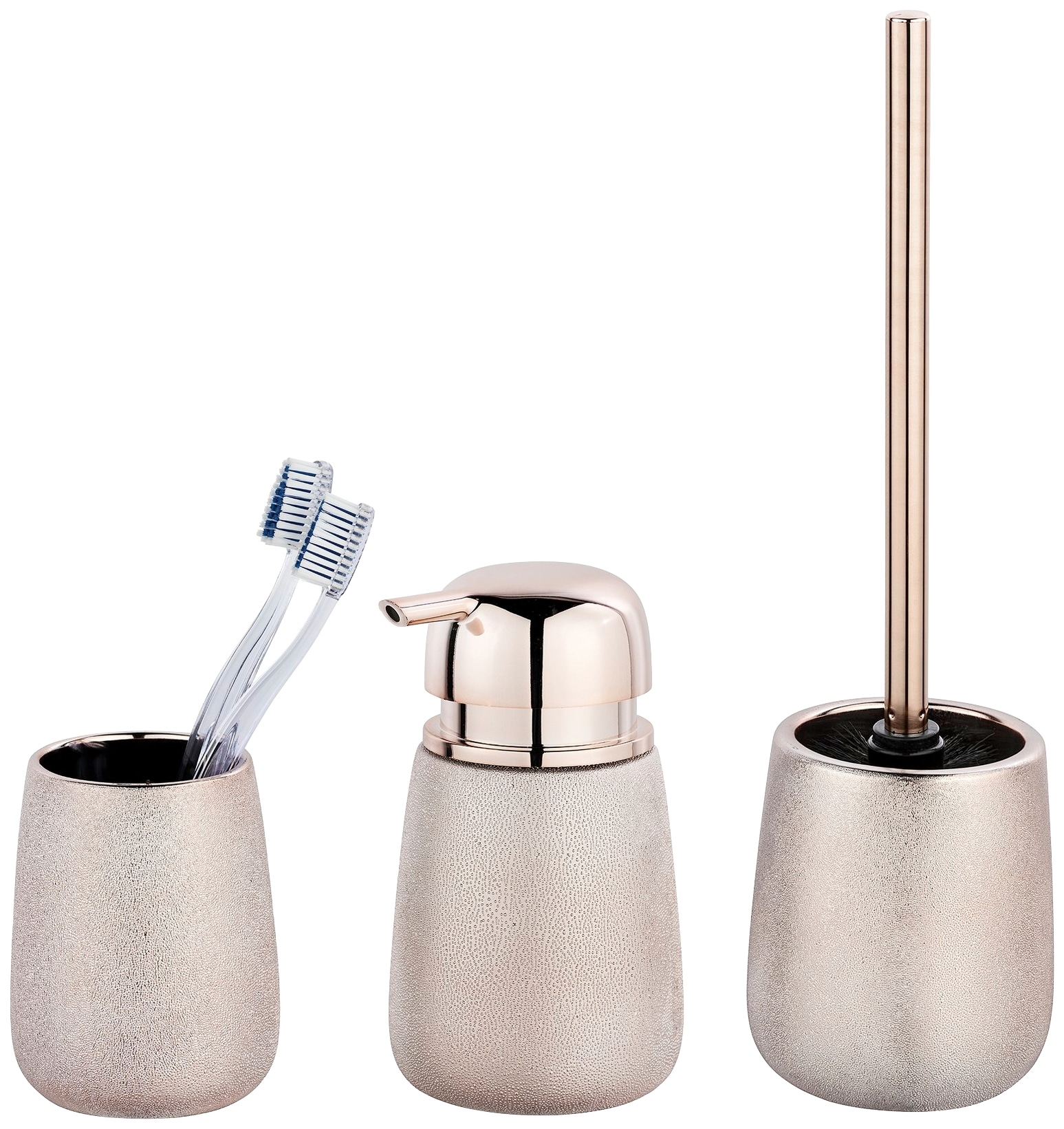 WENKO Badaccessoire-Set »Glimma«, (Set, 3 tlg.)