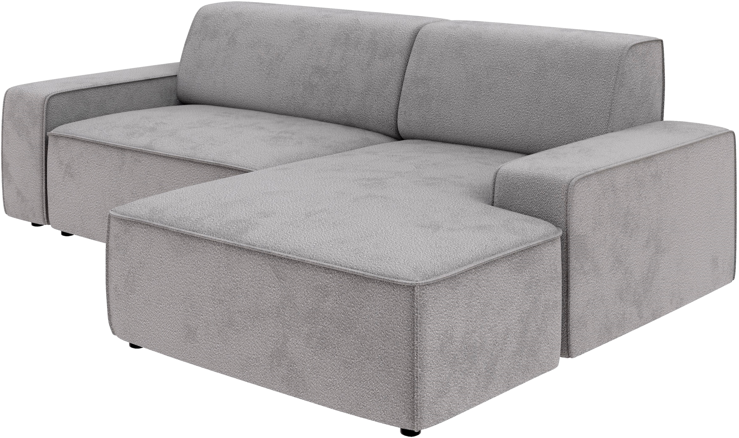 TRENDMANUFAKTUR Ecksofa »Graz, wahlweise mit Sitzvorschub und Bettkasten, L-Form, Breite 246 cm«, in Cord-, haustierfreundlichem LEO Struktur- oder LUMOS-3D-Bezug
