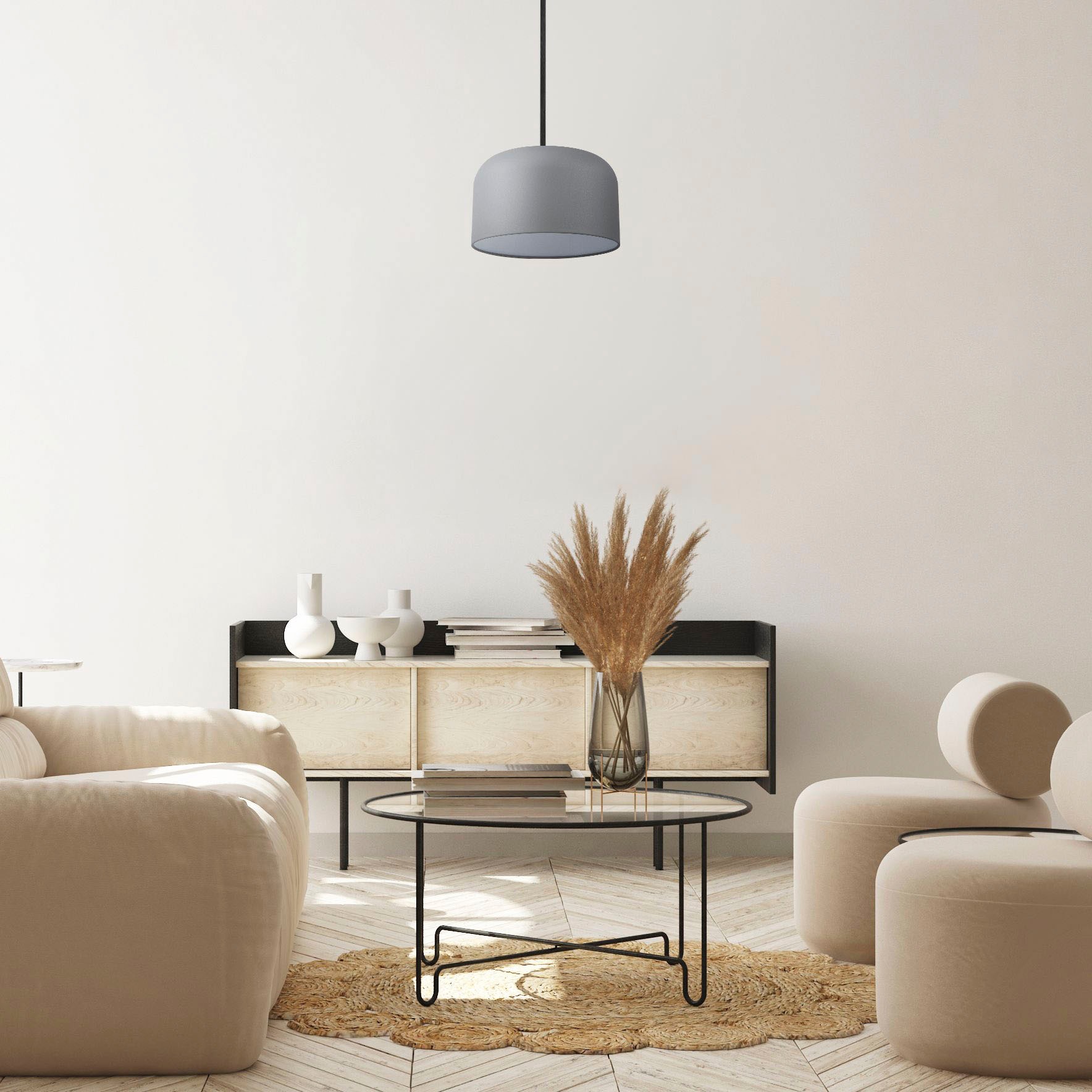 Paco Home Pendelleuchte »BOWL«, 1 flammig, Leuchtmittel E27 | ohne Leuchtmittel
