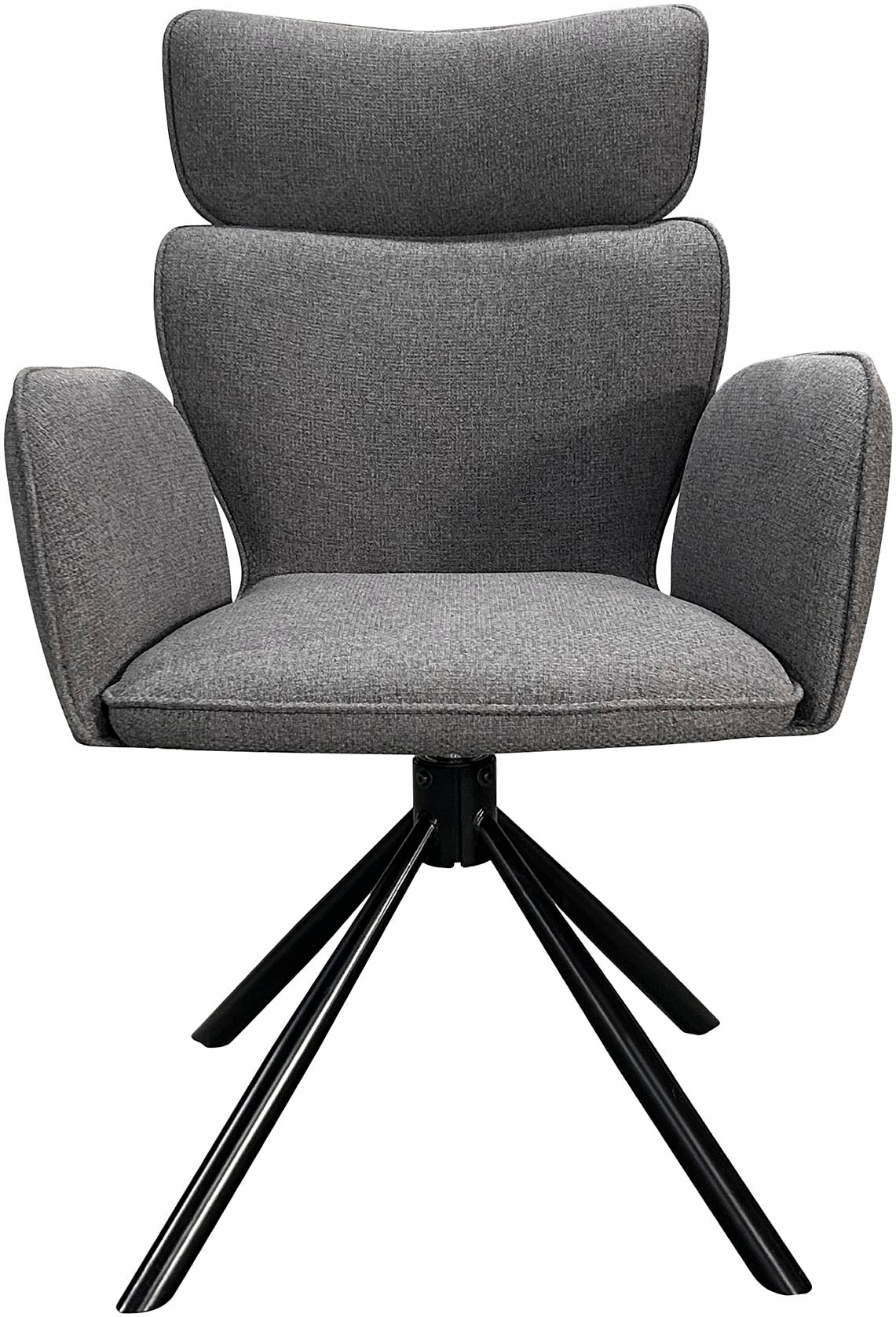 byLIVING Esszimmerstuhl »SEATTLE« (Set) 2 Stk.Webstoff in anthrazit, bis 110 kg, 360° drehbar, Schaumstoff