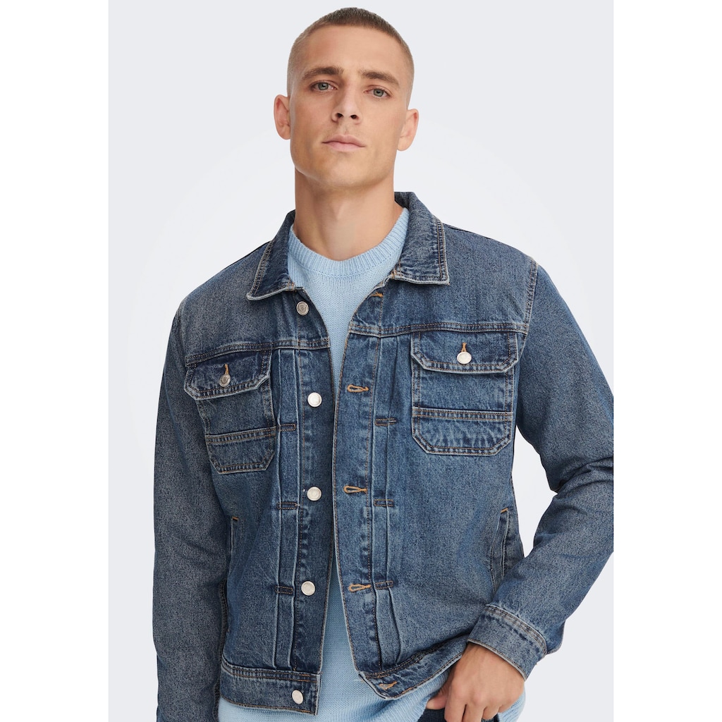 ONLY & SONS Jeansjacke »ONSDUKE M. BLUE 3518 JACKET«