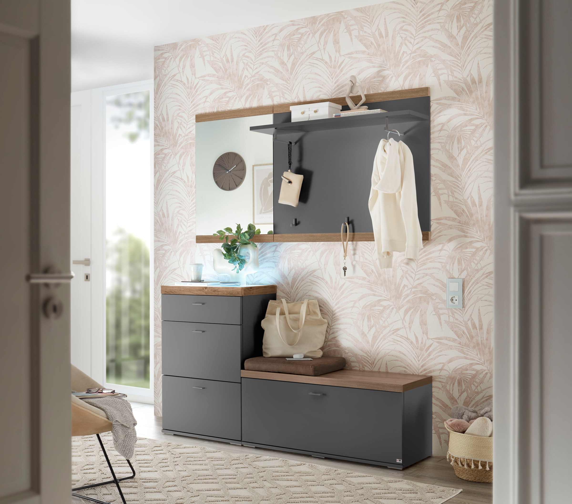 set one by Musterring Kompaktgarderobe »Lancaster Dielen« 4 Stk. tlg. beste günstig online kaufen